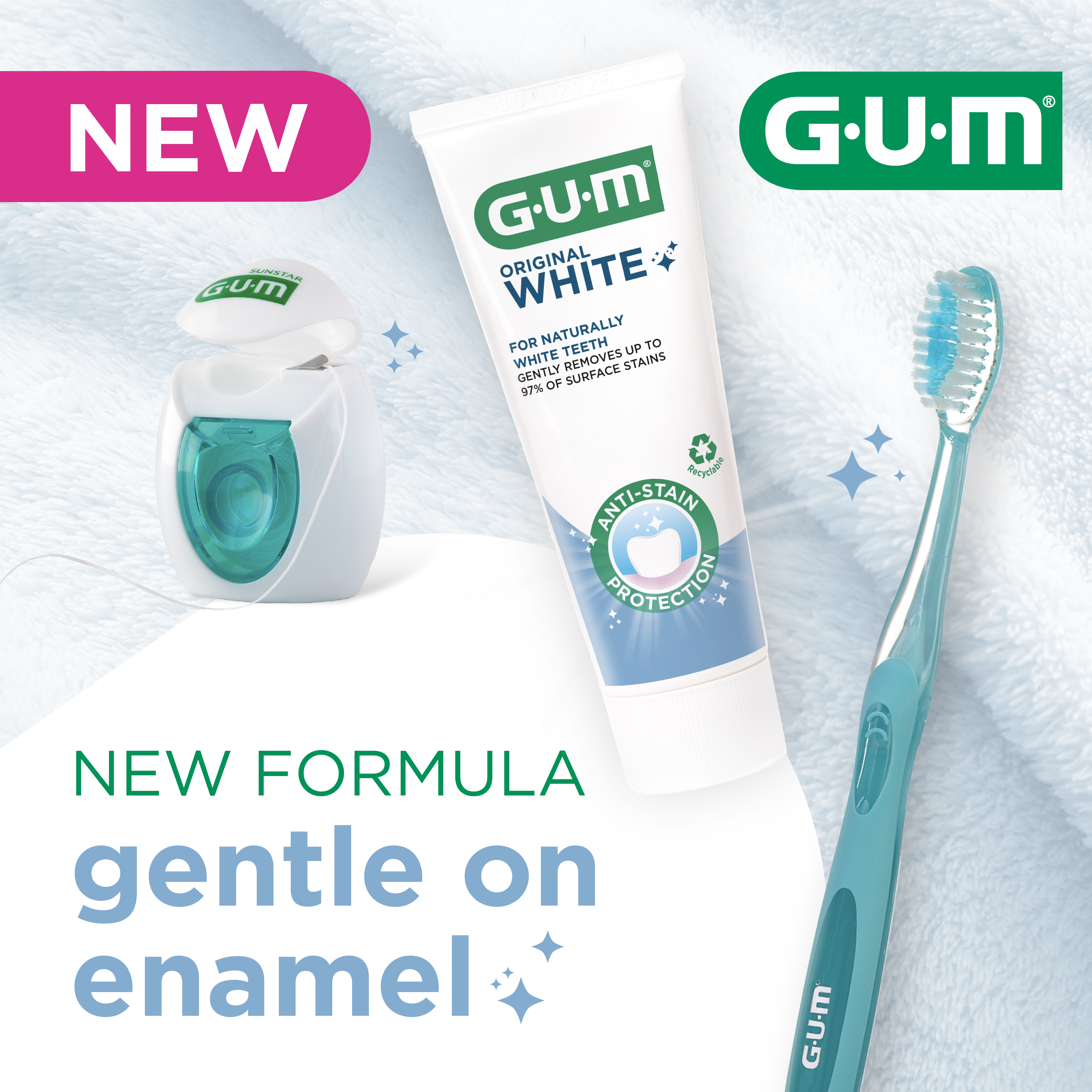 GUM ORIGINAL WHITE Range