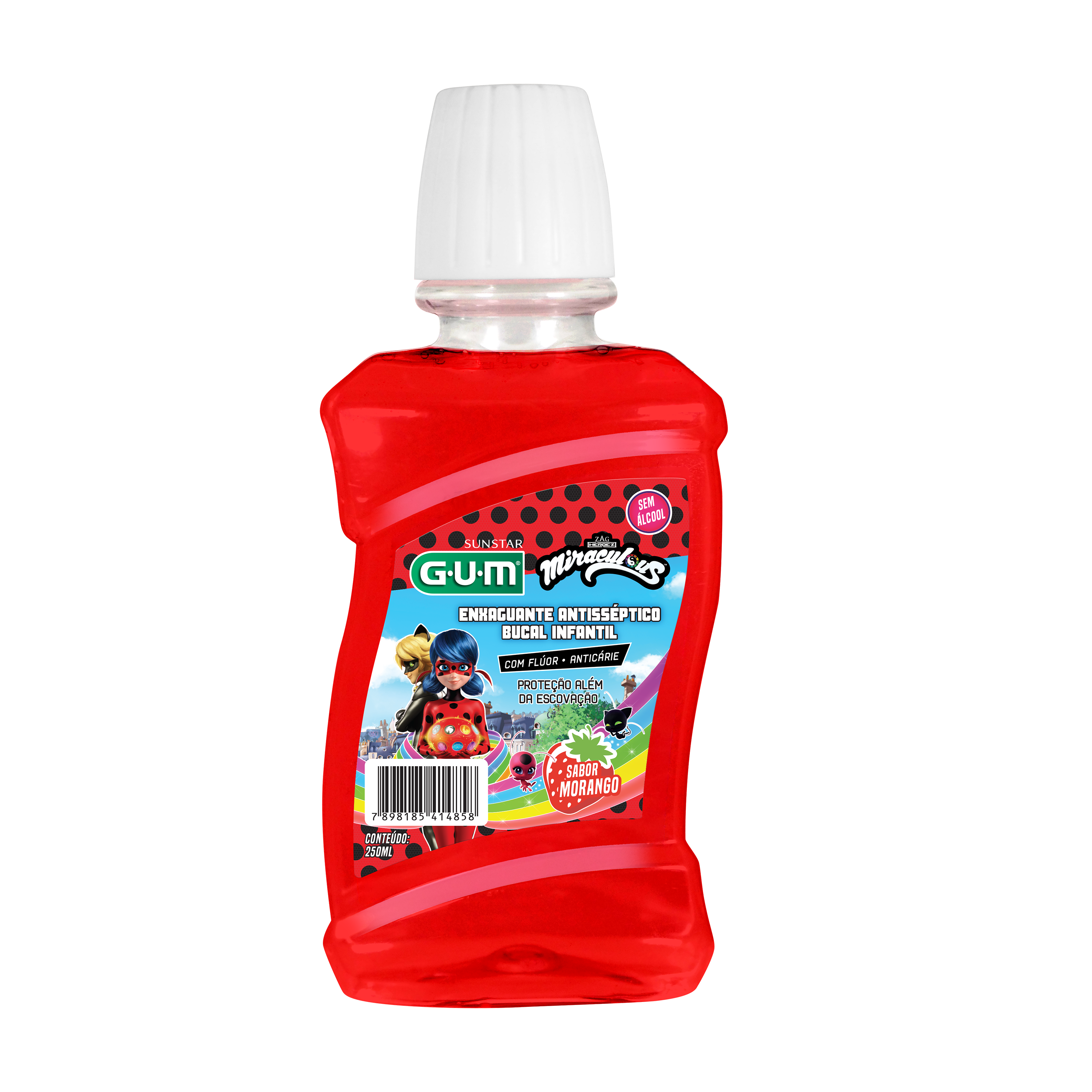 Enxaguante Antisseptico Bucal Infantil MIRACULOUS GUM 250ml