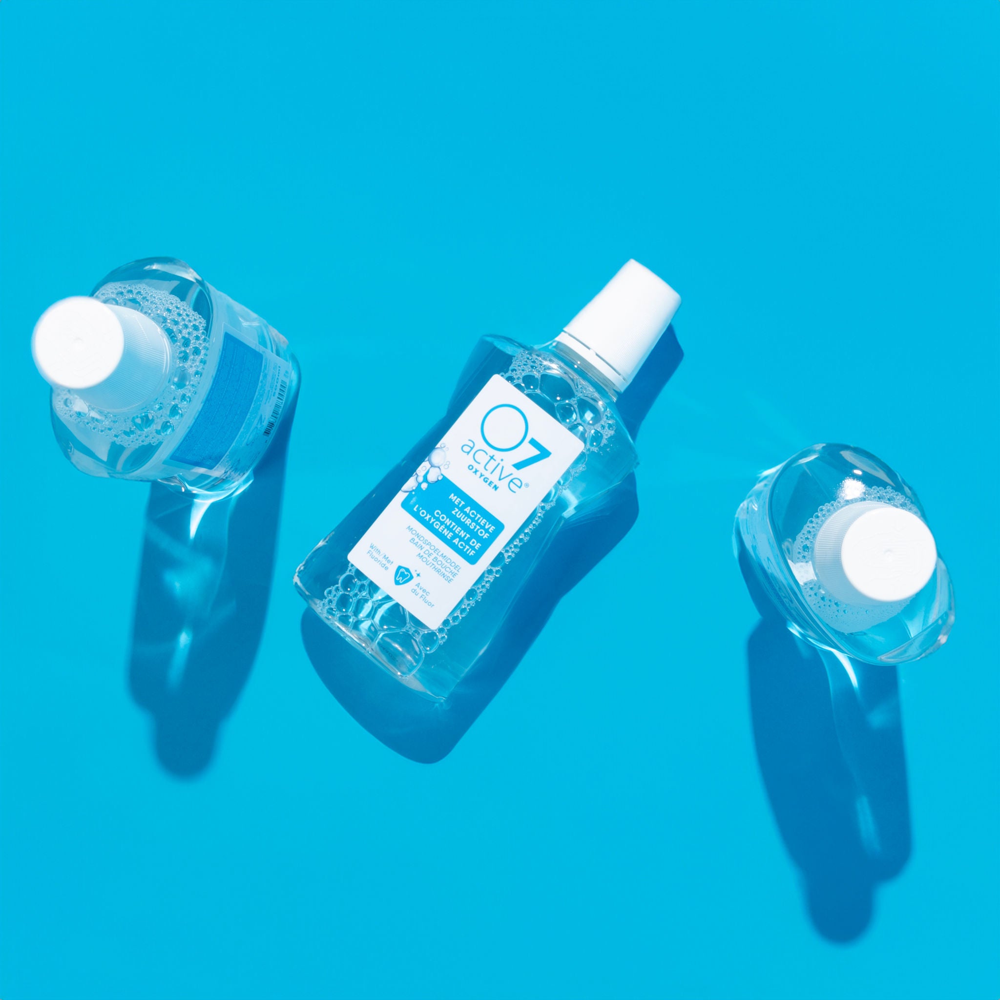 O7 Active Oxygen mondwater helpt het gevoel van slechte adem te verminderen