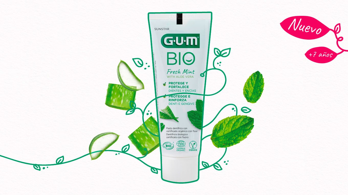 Nueva pasta de dientes orgánica GUM® BIO