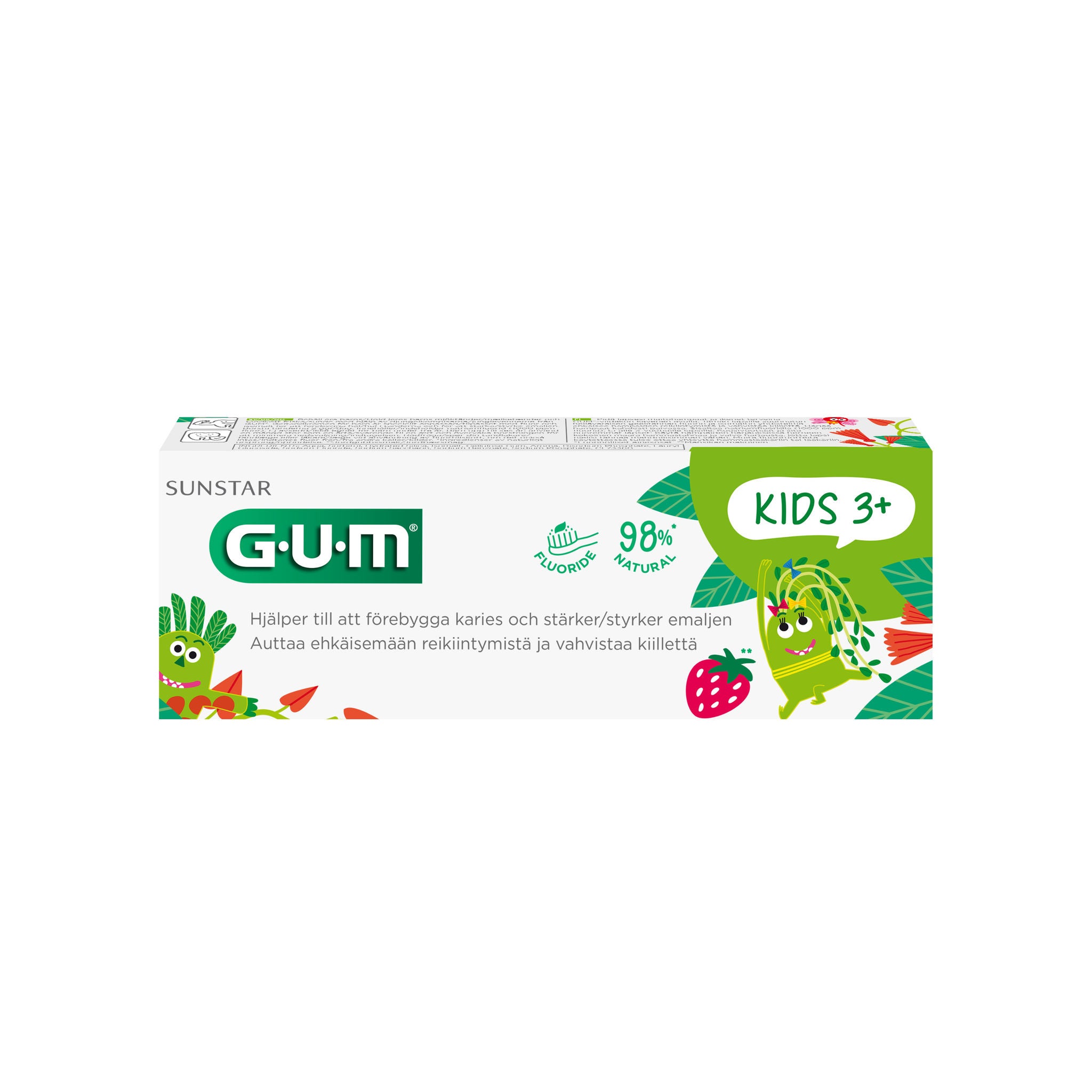 GUM Kids Strawberry Toothpaste 50ml Tube GUM Kids Strawberry Toothpaste 50ml Tube