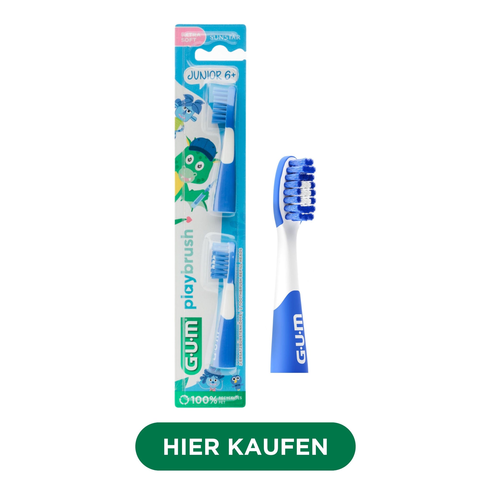 FR_IT_DE_Product catalogue hub images_with-badge_120625 - 4320RSMBL-GUMPLAYBRUSH-hero-single-brushheads-packaging-junior6-blue-allmarkets