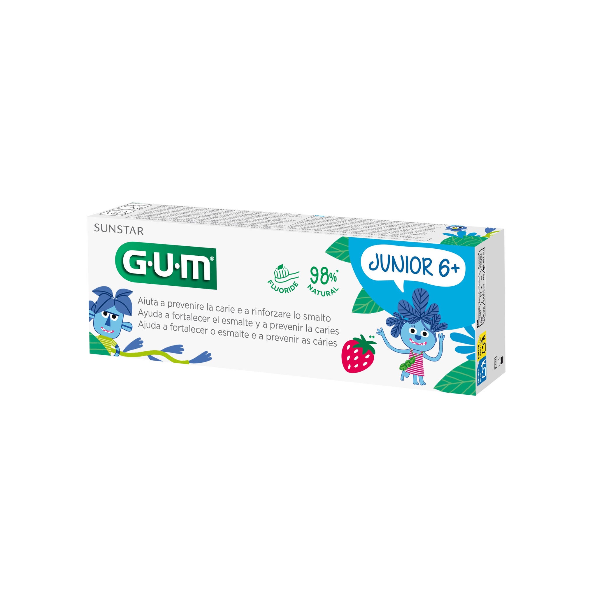 GUM Junior 6+ Mansikkahammastahna 50ml GUM Junior 6+ Mansikkahammastahna 50ml