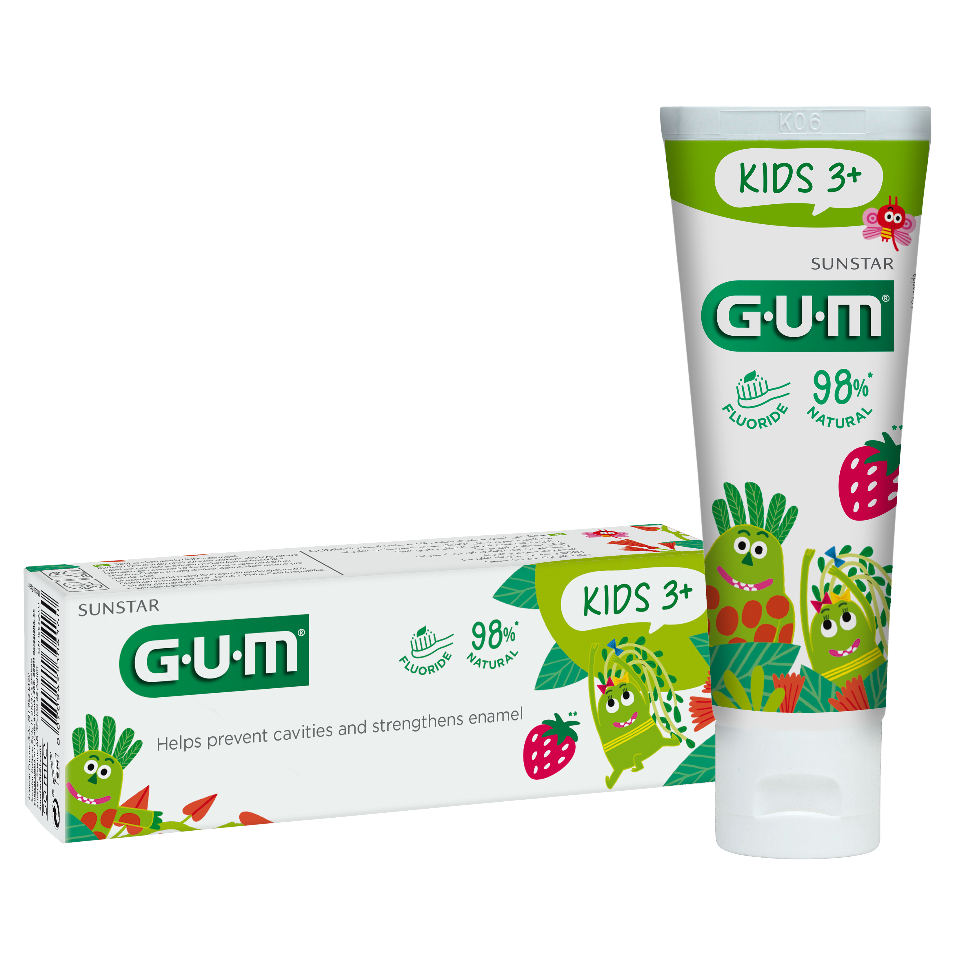 GUM® KIDS Toothpaste 3+ | Specially Designed For Milk Teeth | 50ml