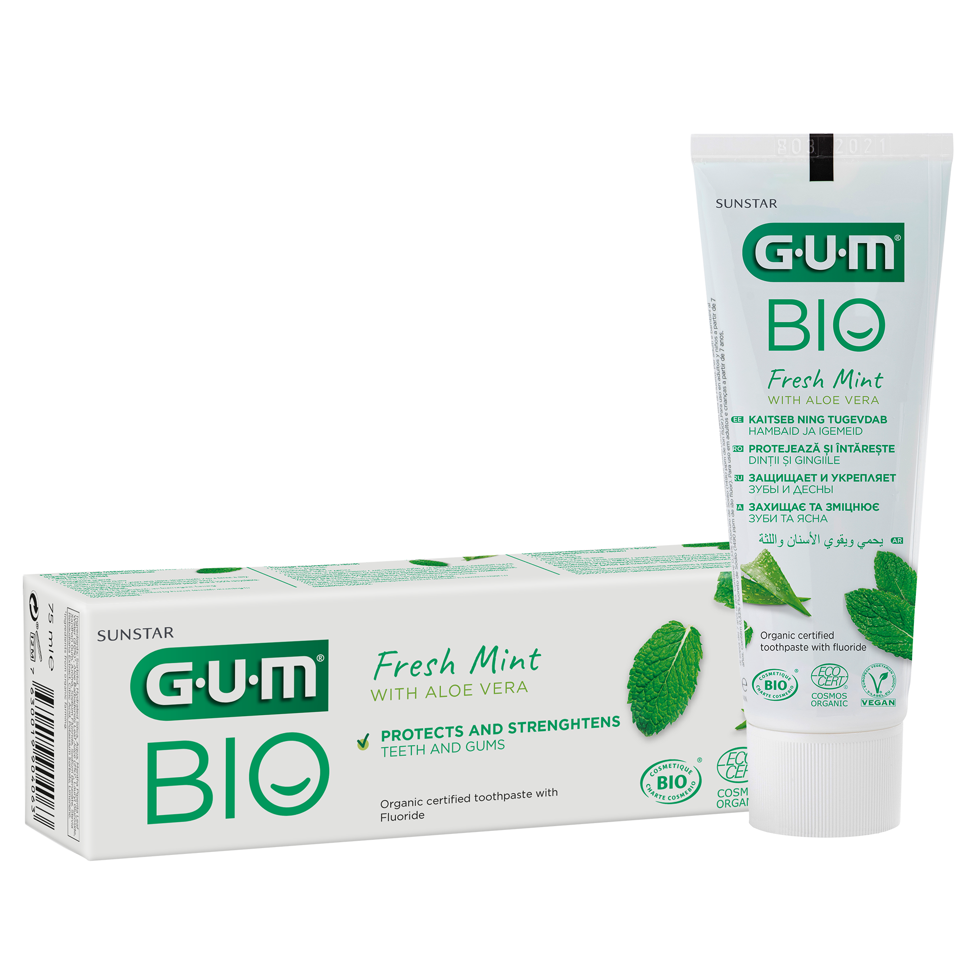 GUM® BIO Toothpaste | Certified Organic And Vegan | 75ml