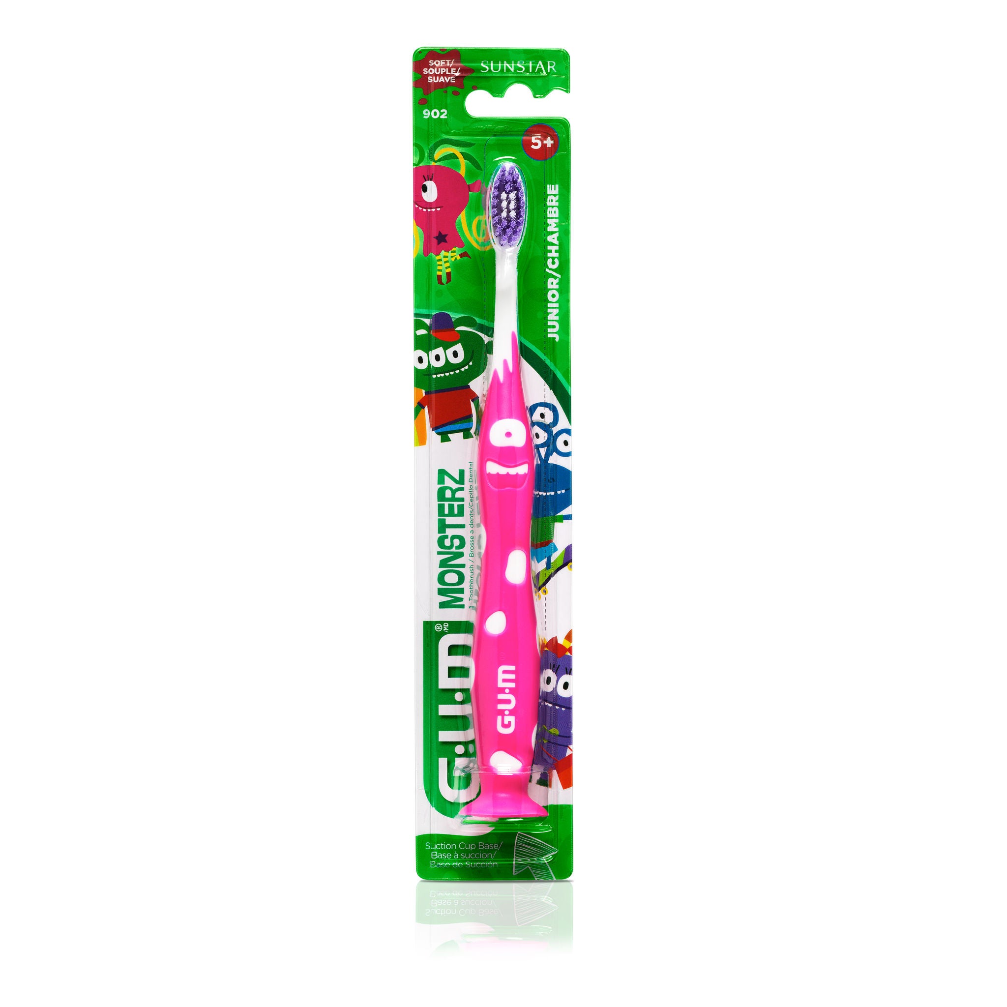 GUM Juniors' Toothbrush, Ultra Soft Bristles, 5+