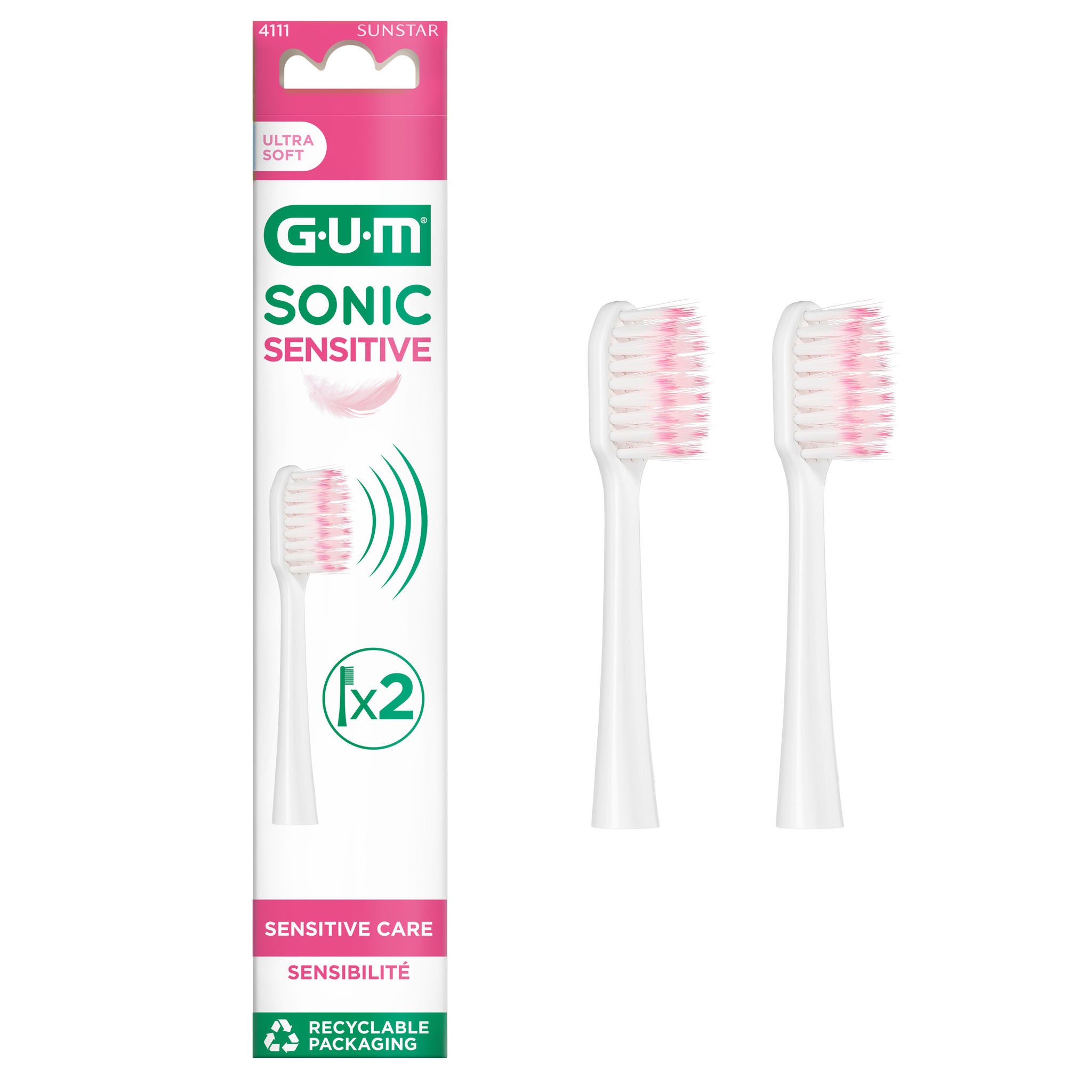 Envase de recambios para cepillo de dientes GUM Sonic Sensitive