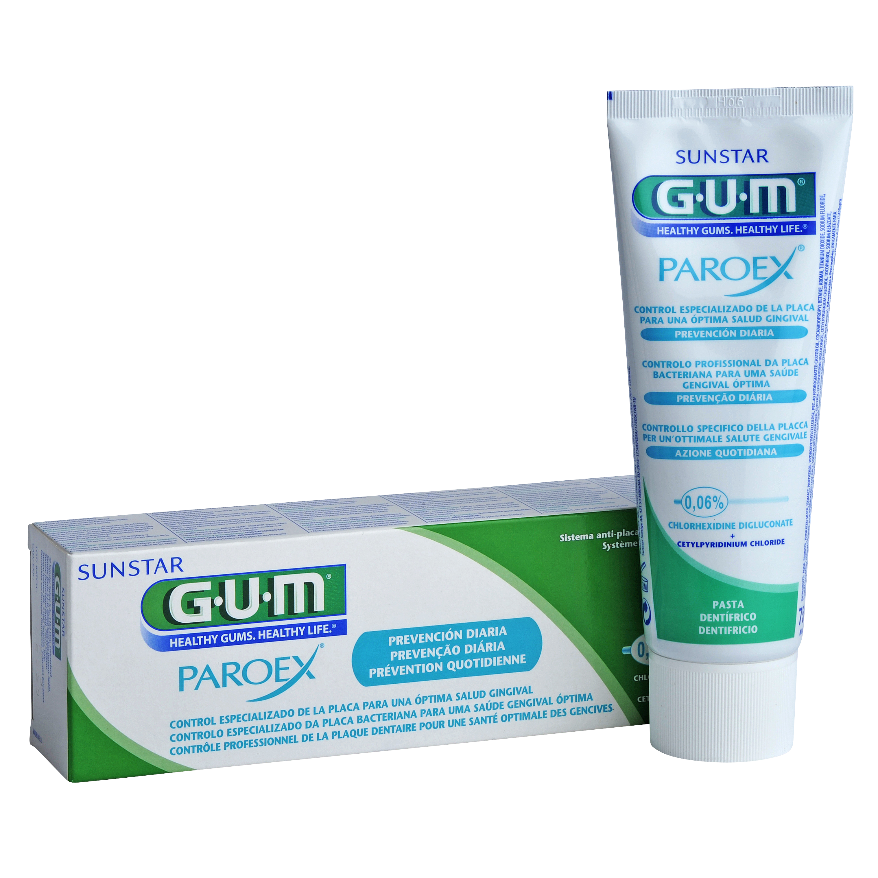 GUM PAROEX 0,06% Uso Diario Pasta Dental 75ml