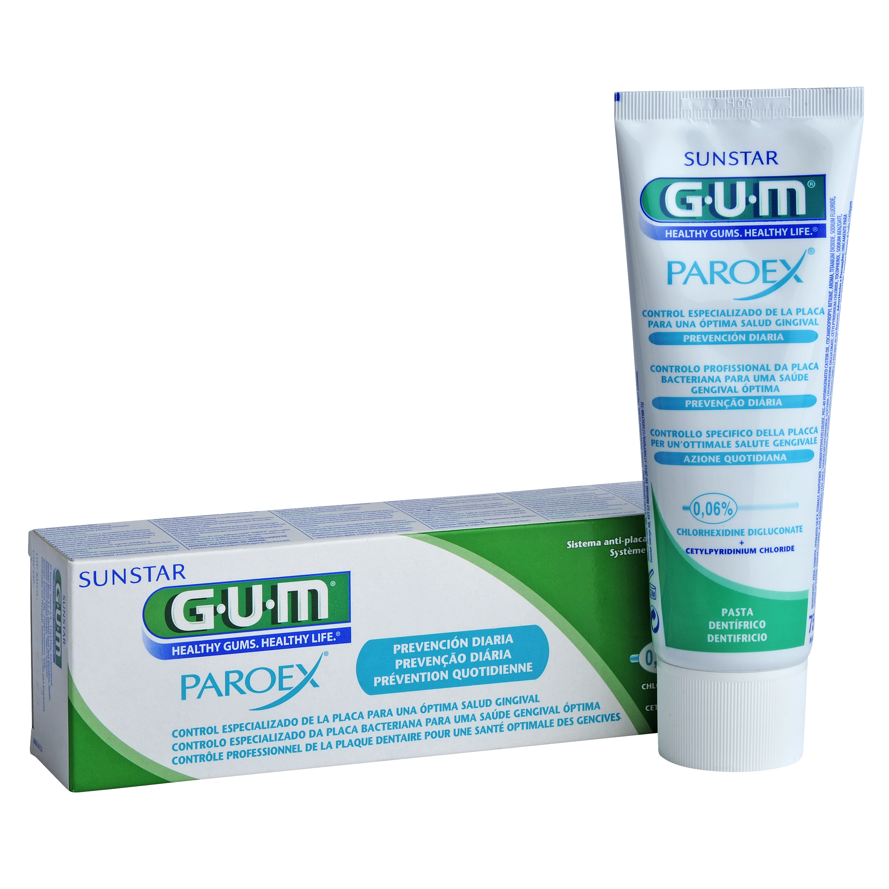 GUM PAROEX 0,06% Uso Diario Pasta Dental 75ml GUM PAROEX 0,06% Uso Diario Pasta Dental 75ml
