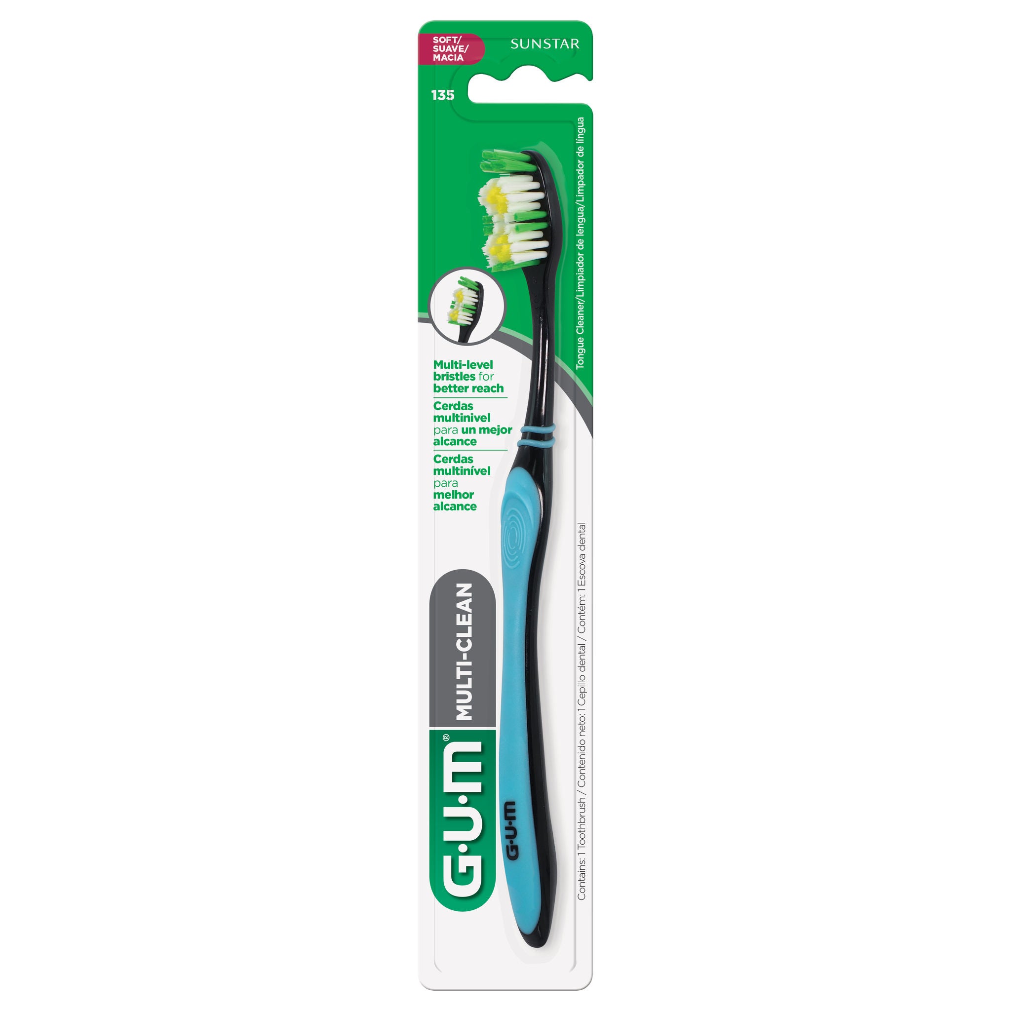 GUM® Multi-Clean Toothbrush