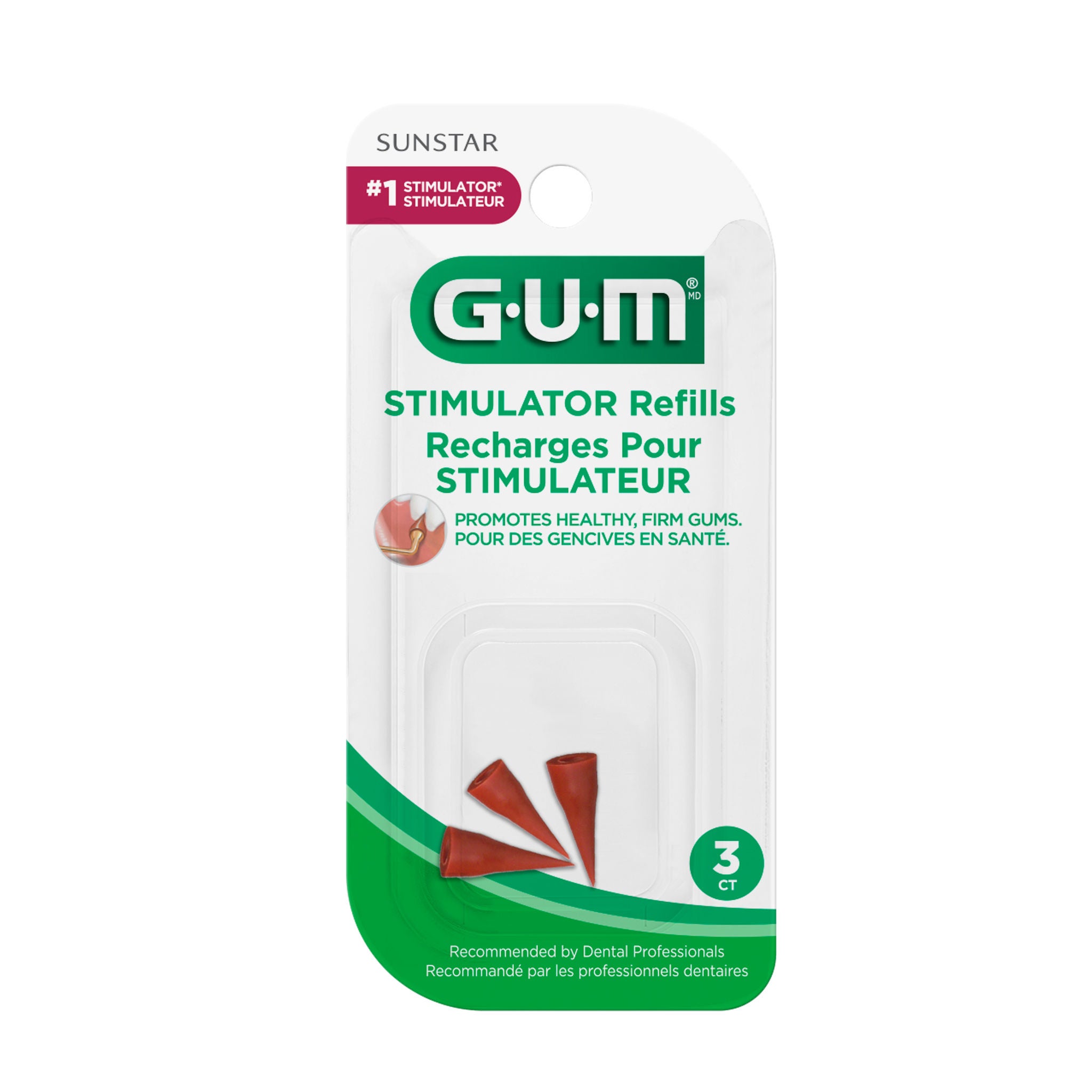 GUM Stimulator Rubber Tip Refills