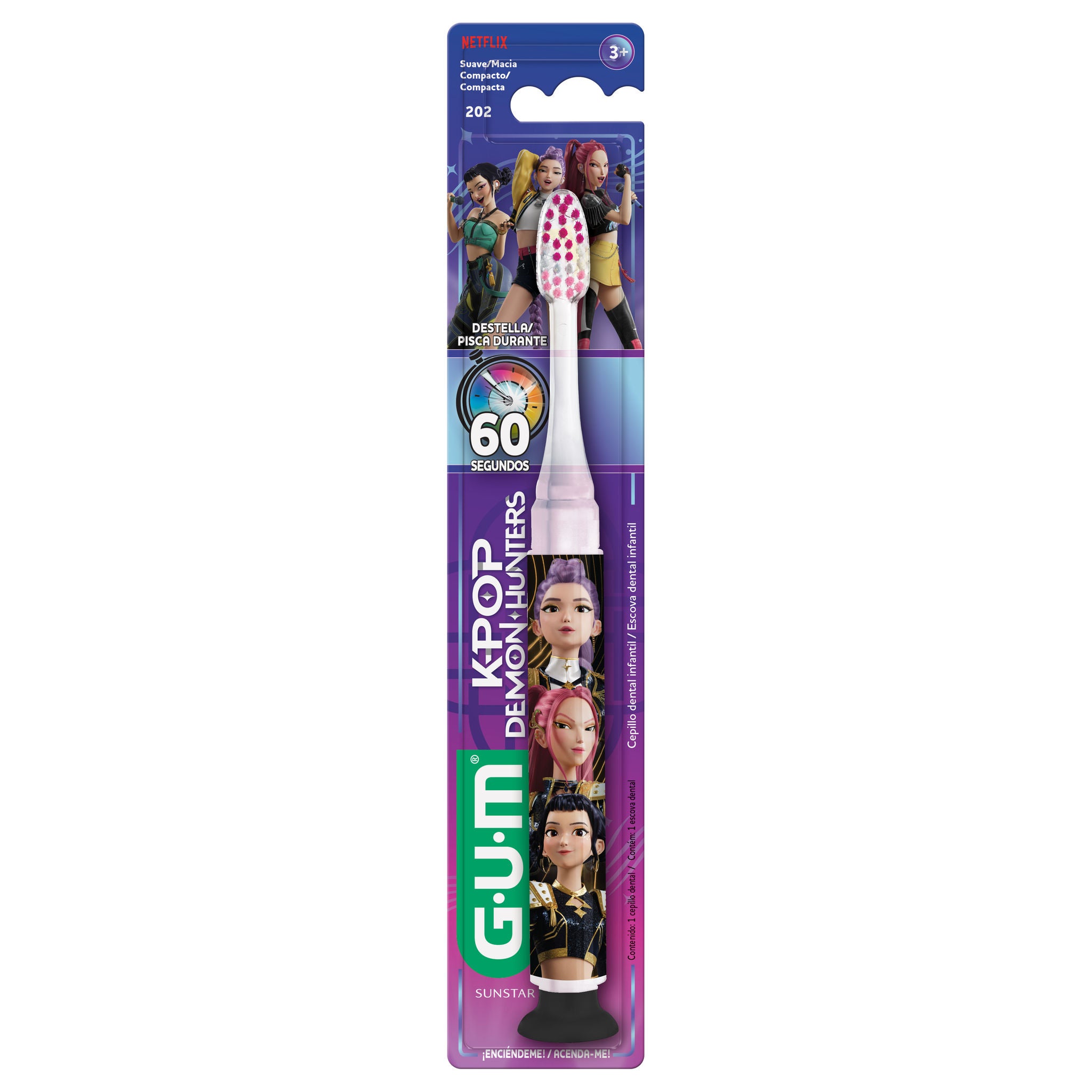 GUM® K-Pop Demon Escova Dental Timer Light