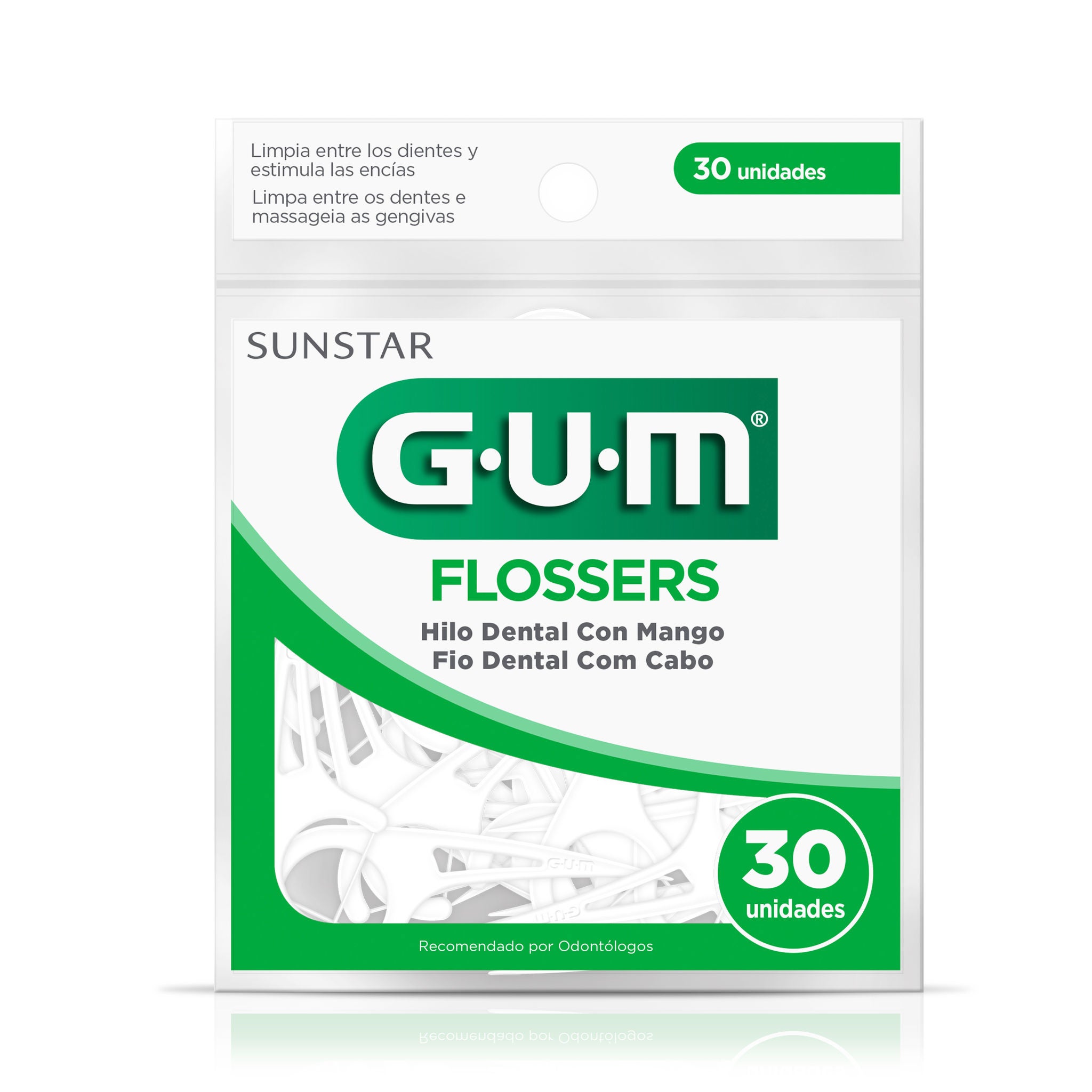 GUM FLOSSERS BLANCOS 30u.