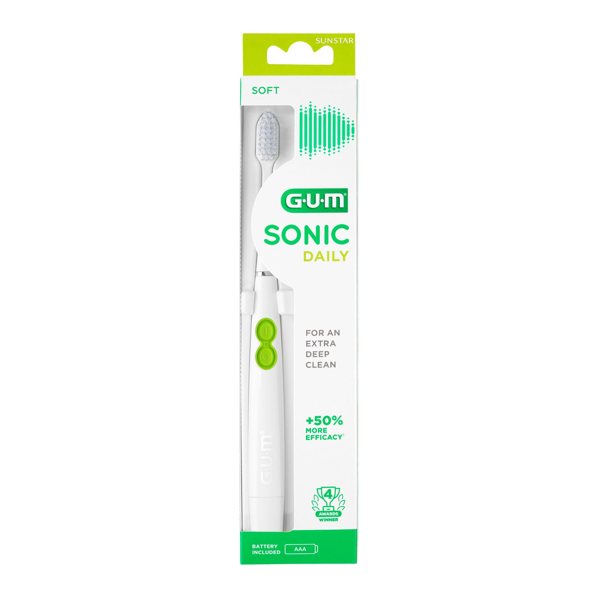 Brosse à dents électrique à pile GUM SONIC DAILY