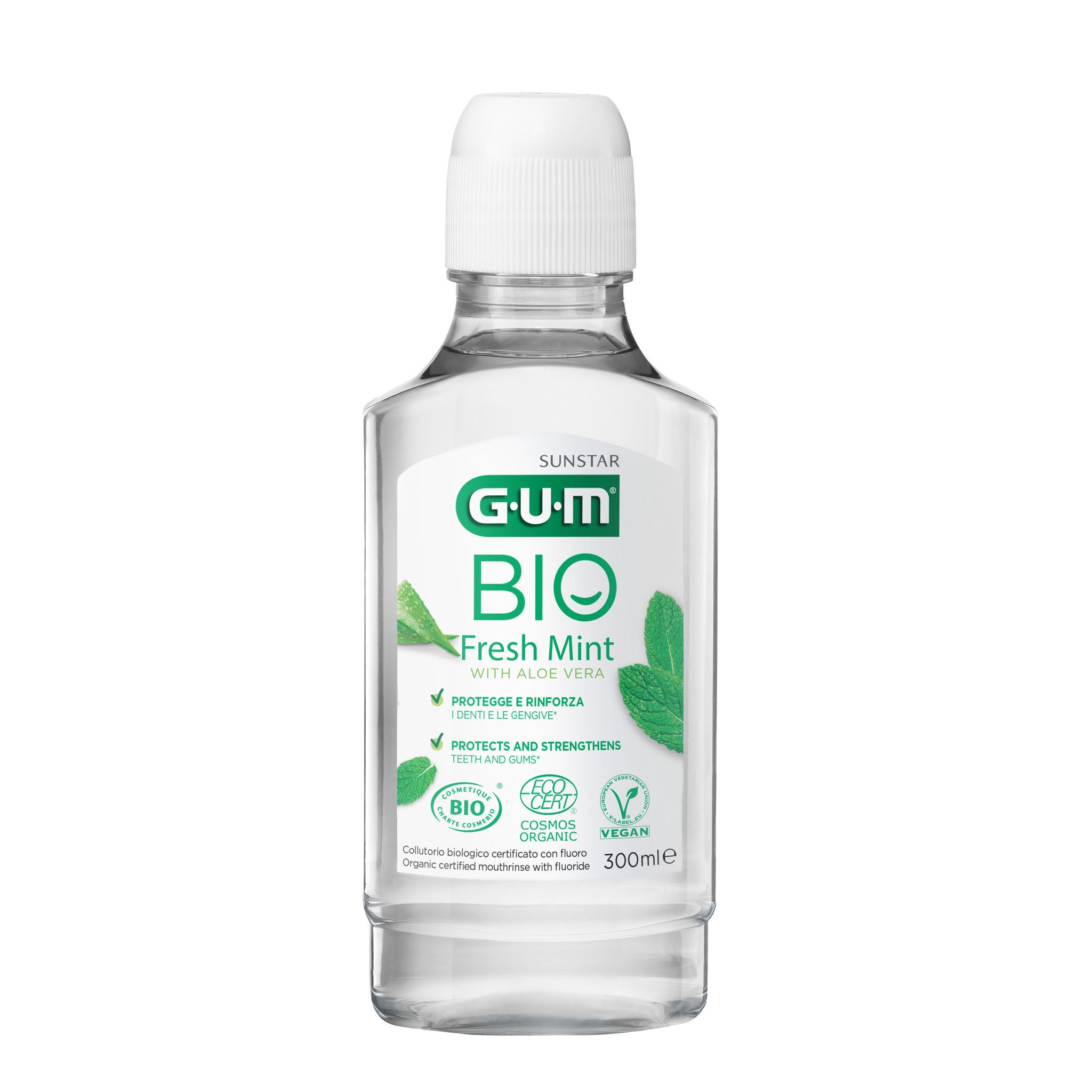 GUM BIO Fresh Mint Mouthrinse 300ml Bottle GUM BIO Fresh Mint Mouthrinse 300ml Bottle