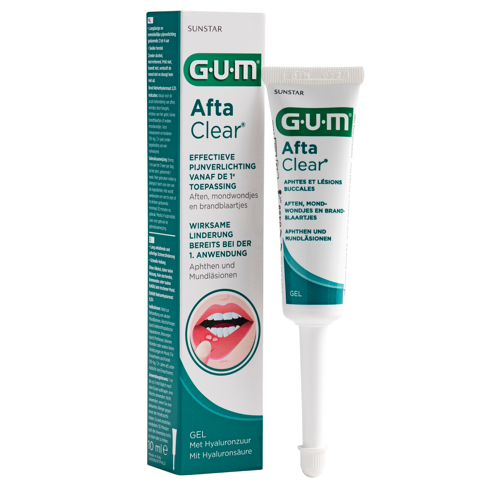 P2400-NL-DE-GUM-AftaClear-Gel-10ml-Box-Tube