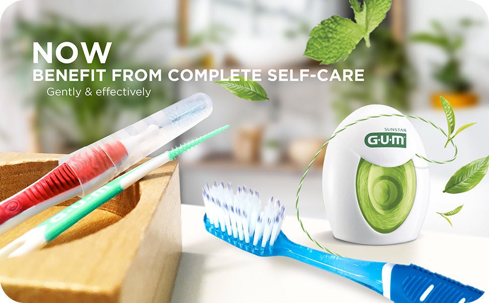 GUM SOFT-PICK and TRAV-LER Interdentals, GUM TWISTED FLOSS and GUM PRO Toothbrush