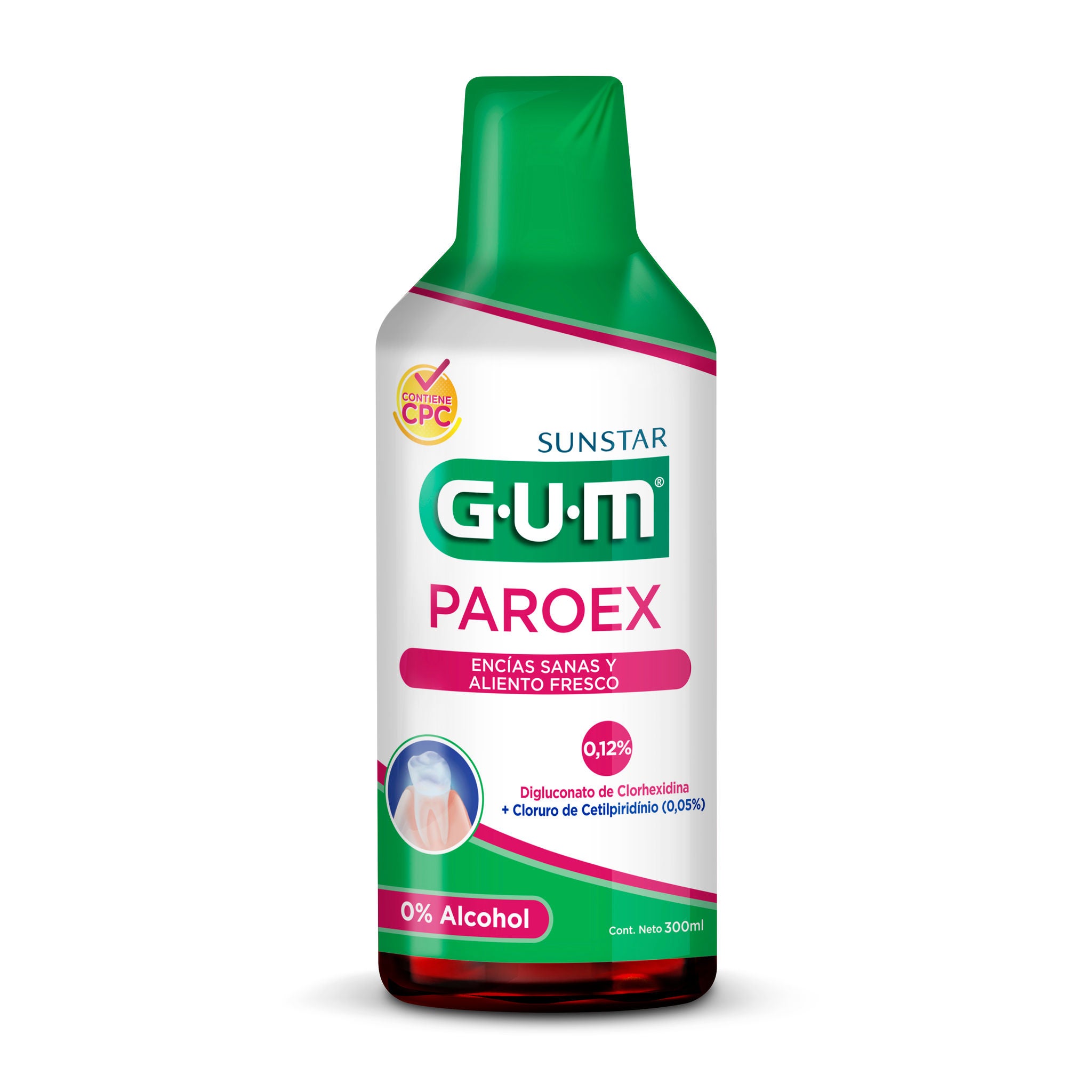 GUM PAROEX  Encias Sanas y Aliento Fresco  0.12% Enjuague Bucal