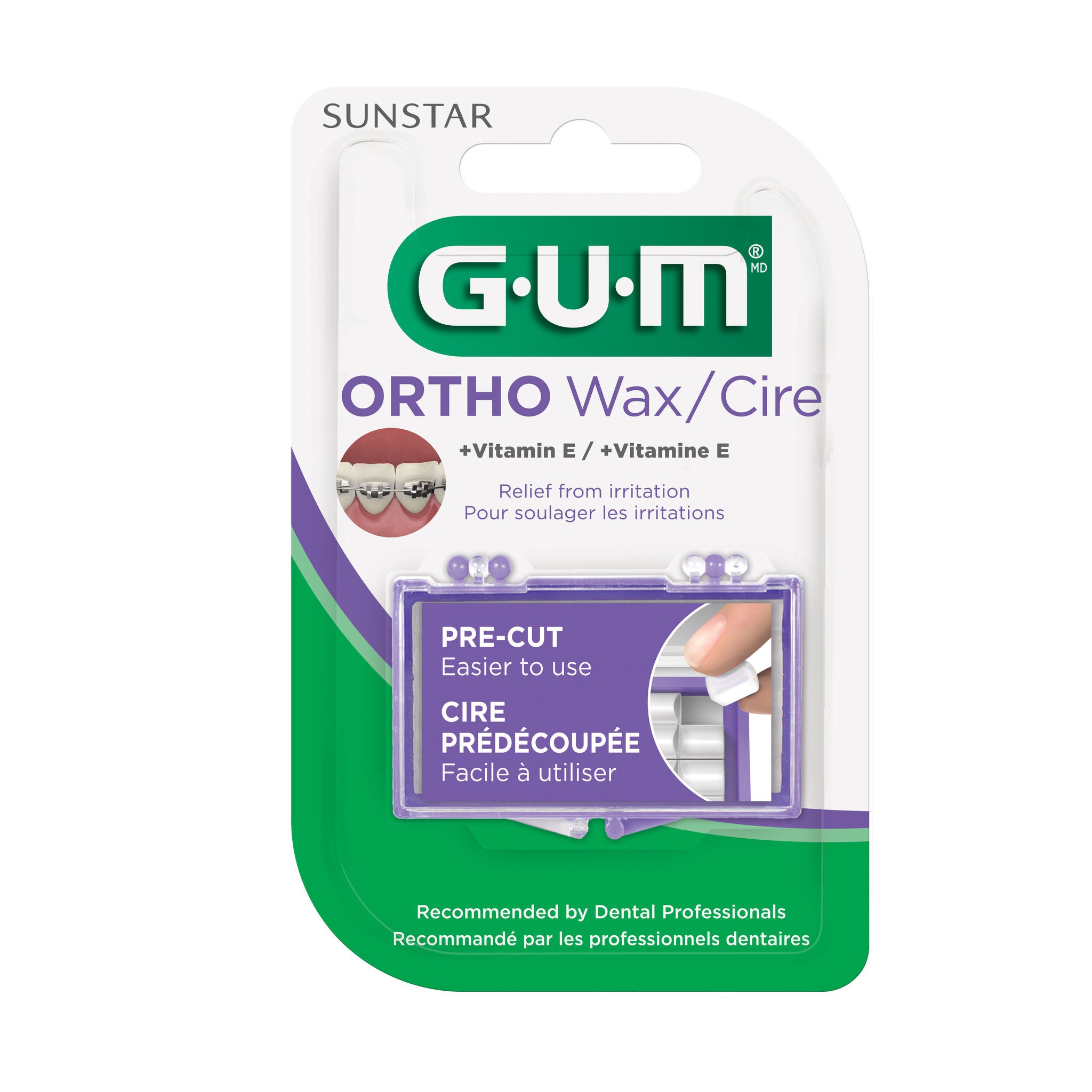 GUM Orthodontic Wax, Vitamin E + Aloe Vera