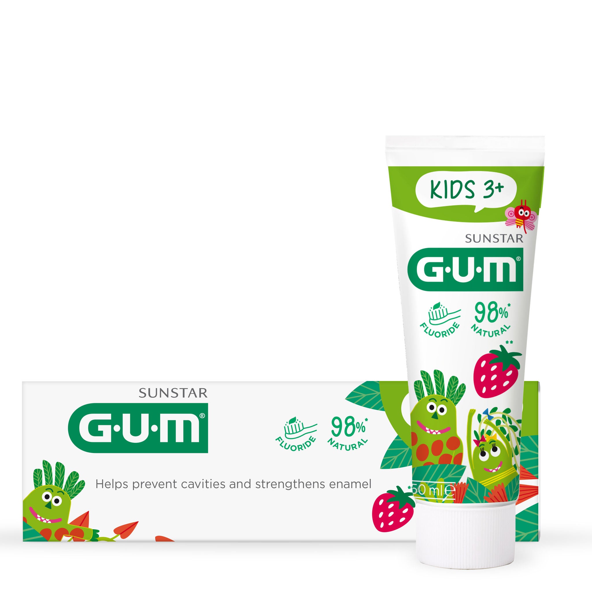 GUM Kids Toothpaste 50ml for Cavity Protection