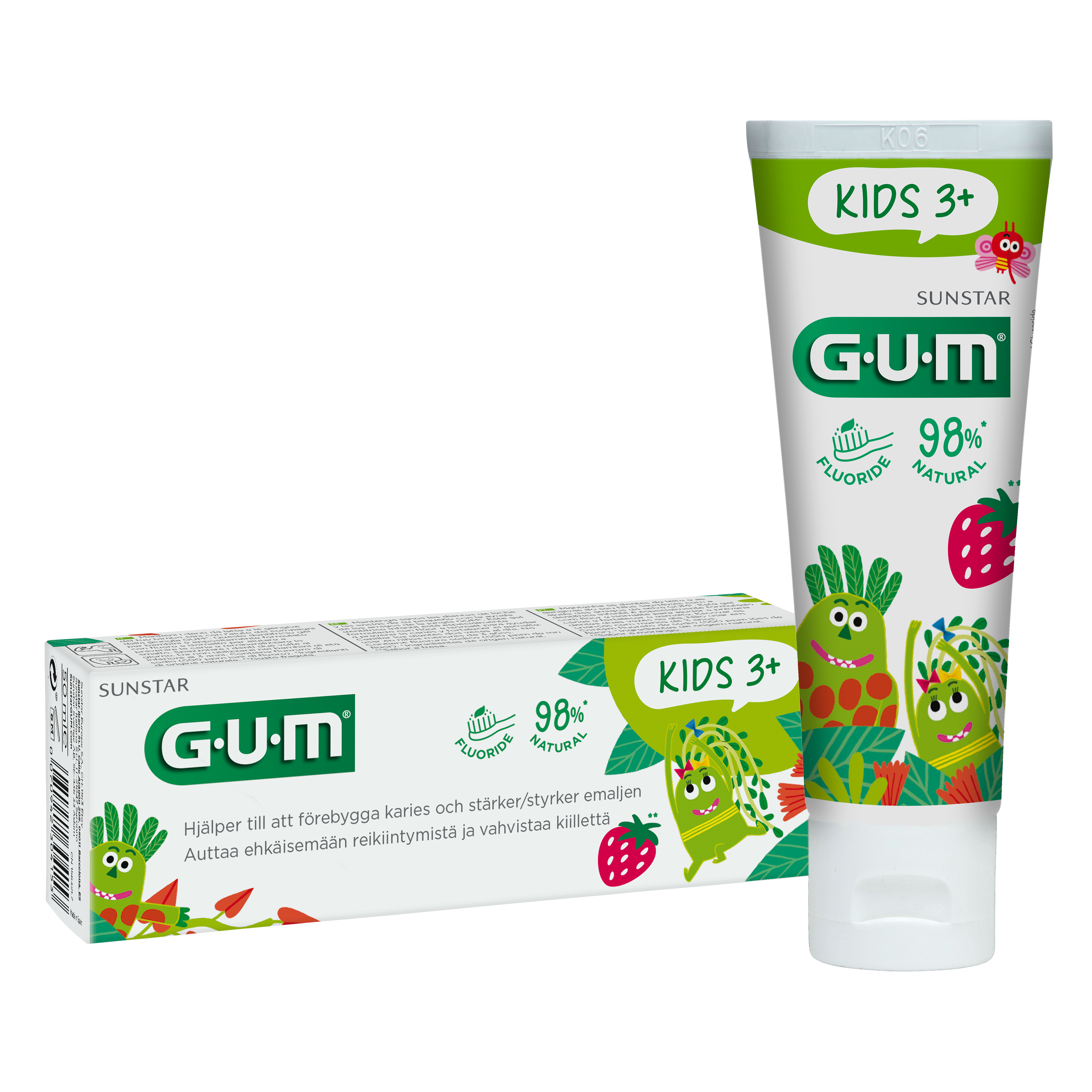 GUM® KIDS Tandkräm 3+ år
