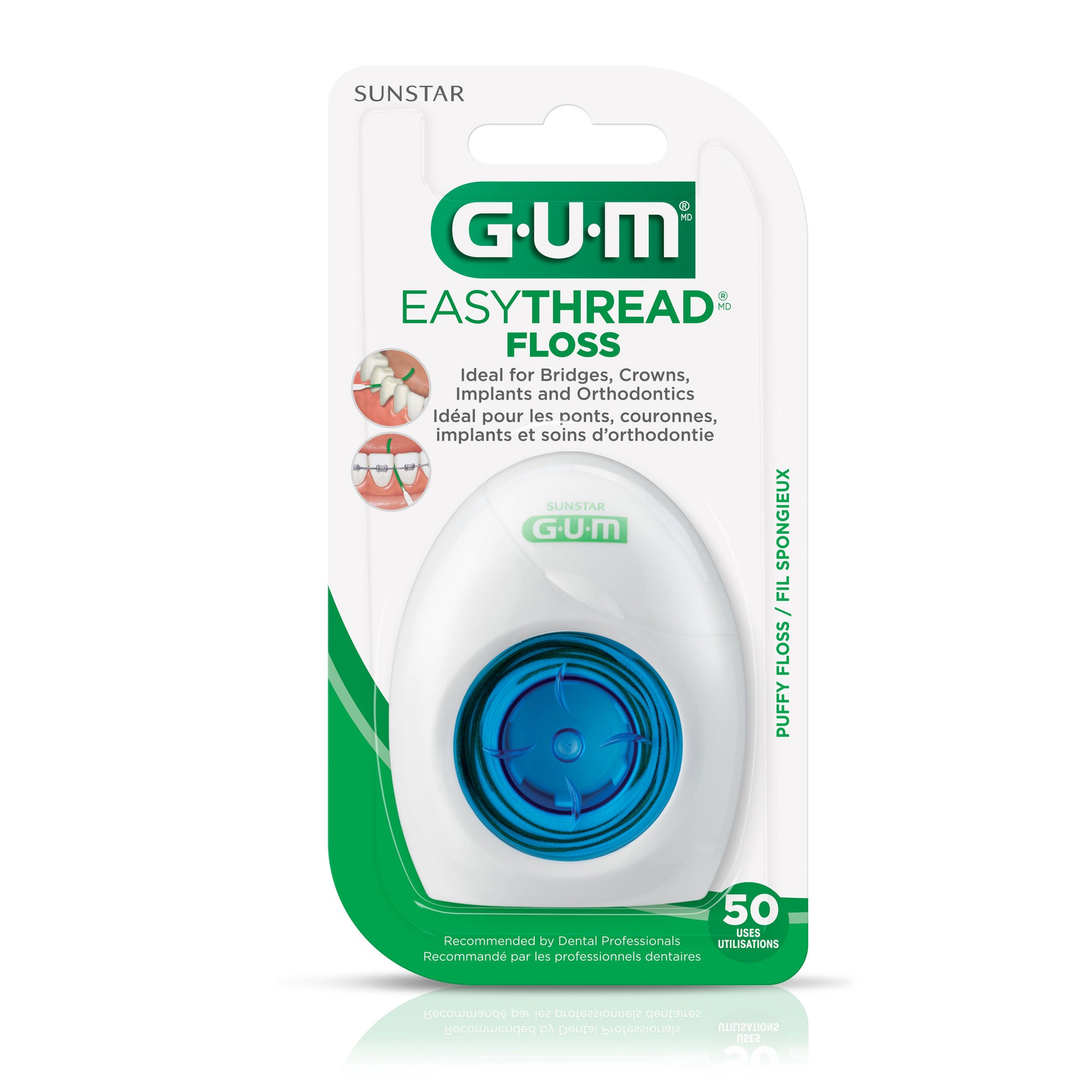 GUM EASYTHREAD Floss, Orthodontic Threader