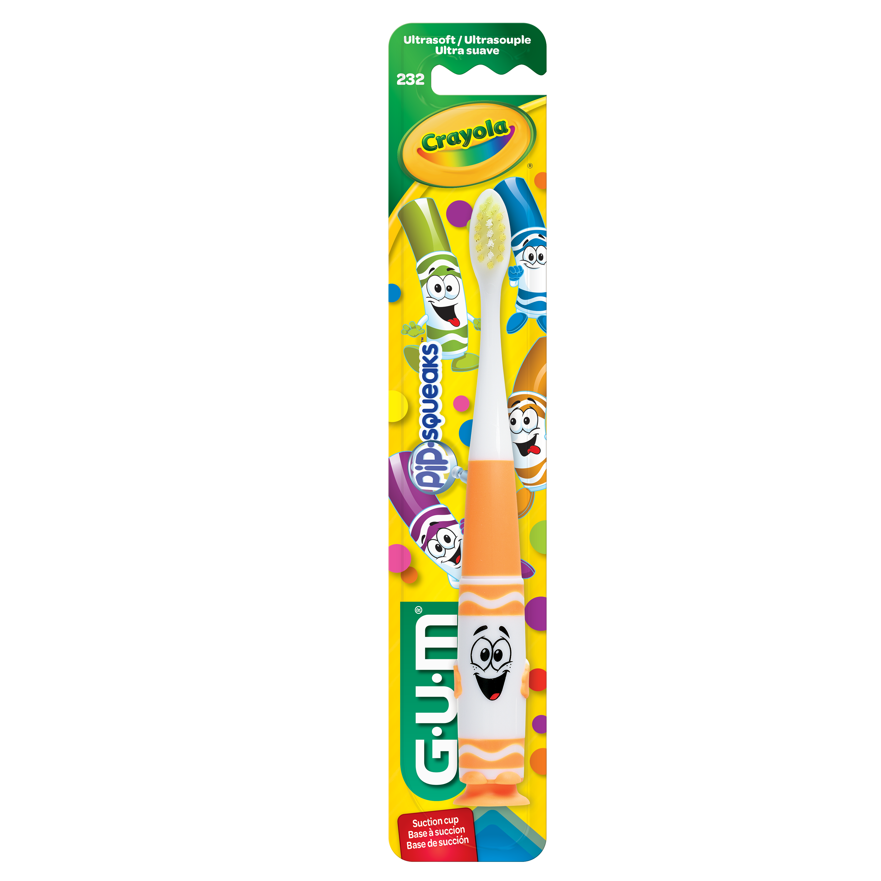 Brosse a dents pour enfants, Poils Ultrasouples, 3+, CRAYOLA PIP-SQUEAKS GUM