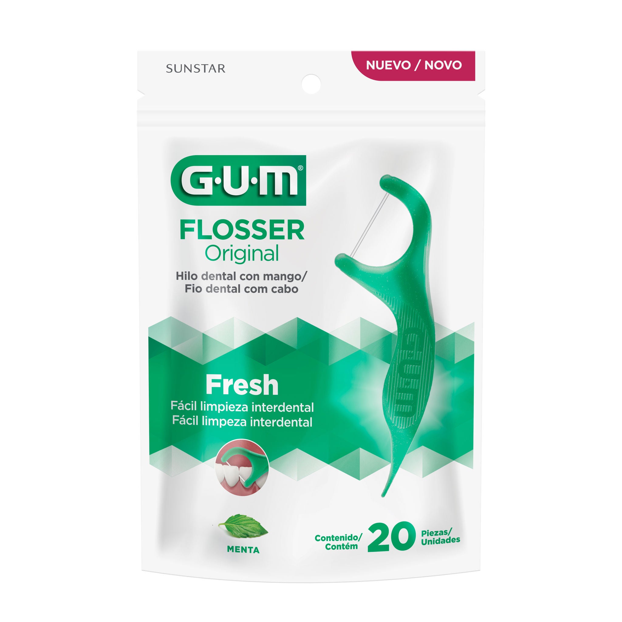 Fio Dental Com Cabo Flossers Original GUM®