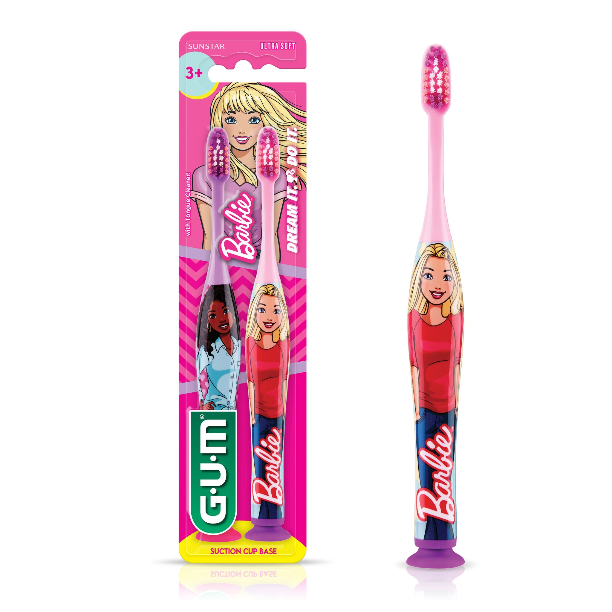 GUM Barbie Kids' Ultra Soft Toothbrush
