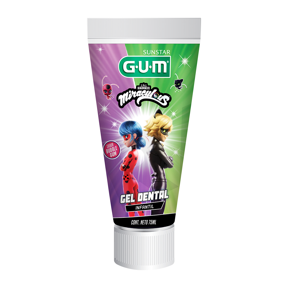 GUM MIRACULOUS LADYBUG Gel Dental Infantil 75ml