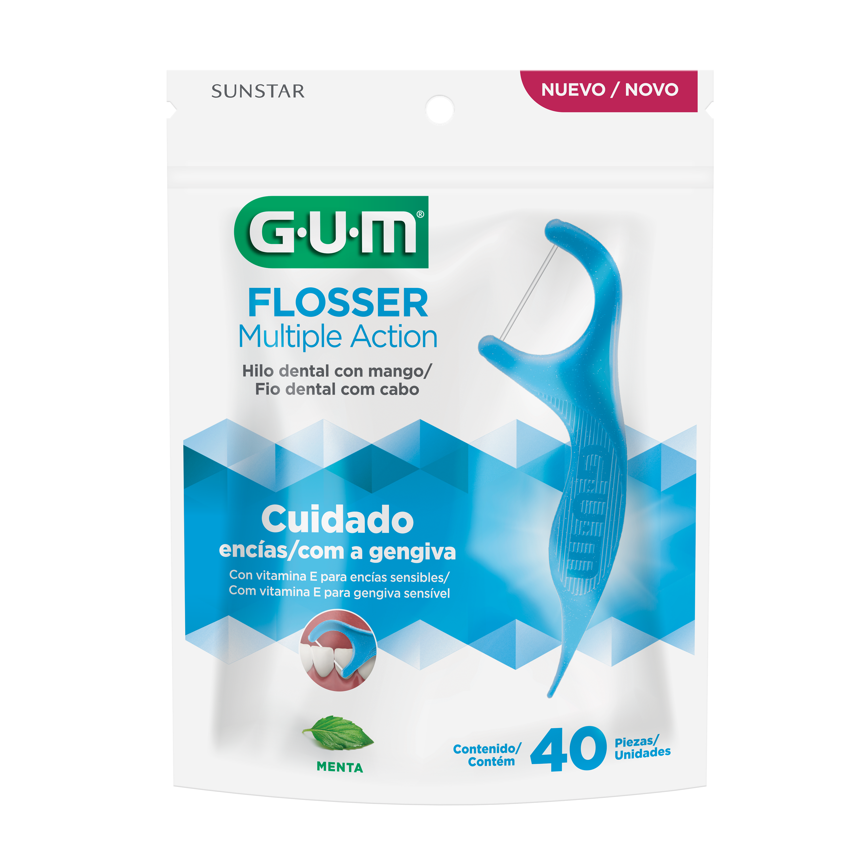 Fio Dental Com Cabo Flossers MuLTIPLA AcaO / MULTIPLE ACTION GUM