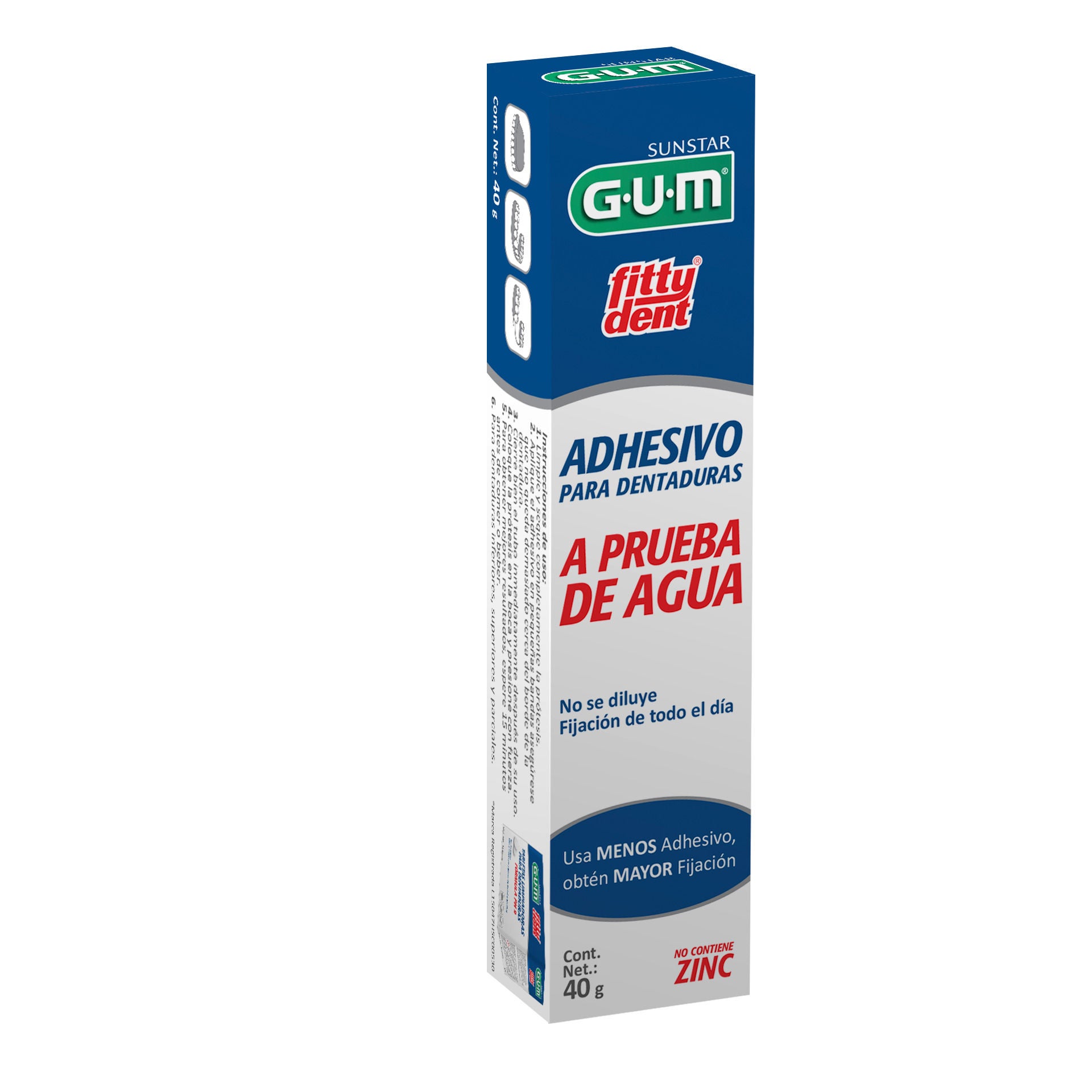 GUM FITTYDENT Adhesivo 40g
