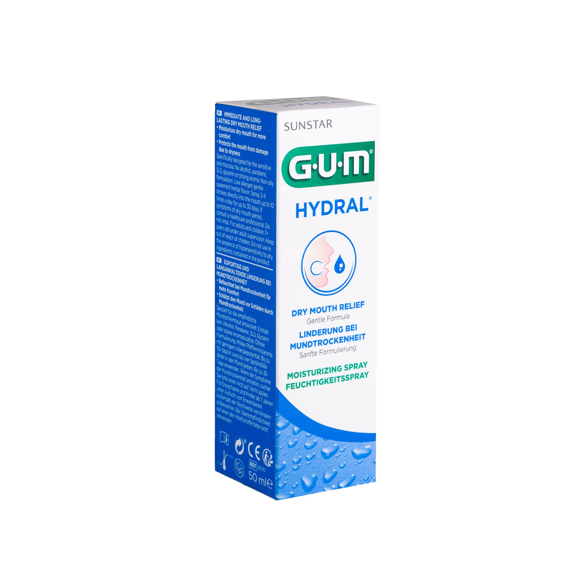 GUM Hydral kosteuttava suusuihke 50ml