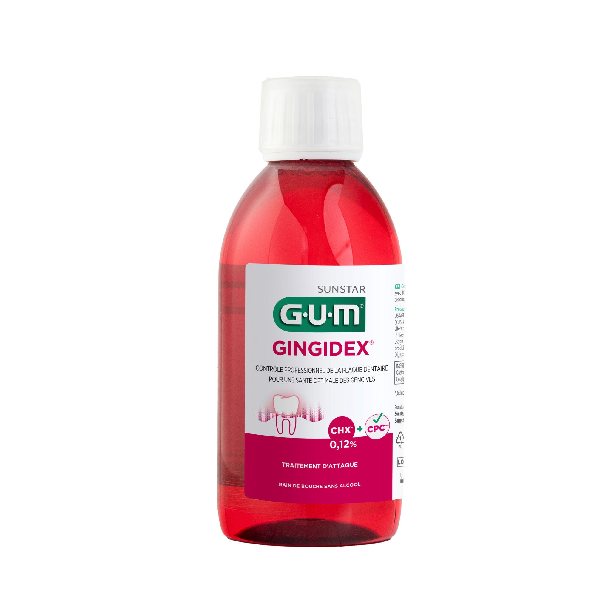 Bain de bouche GUM GINGIDEX 0,12