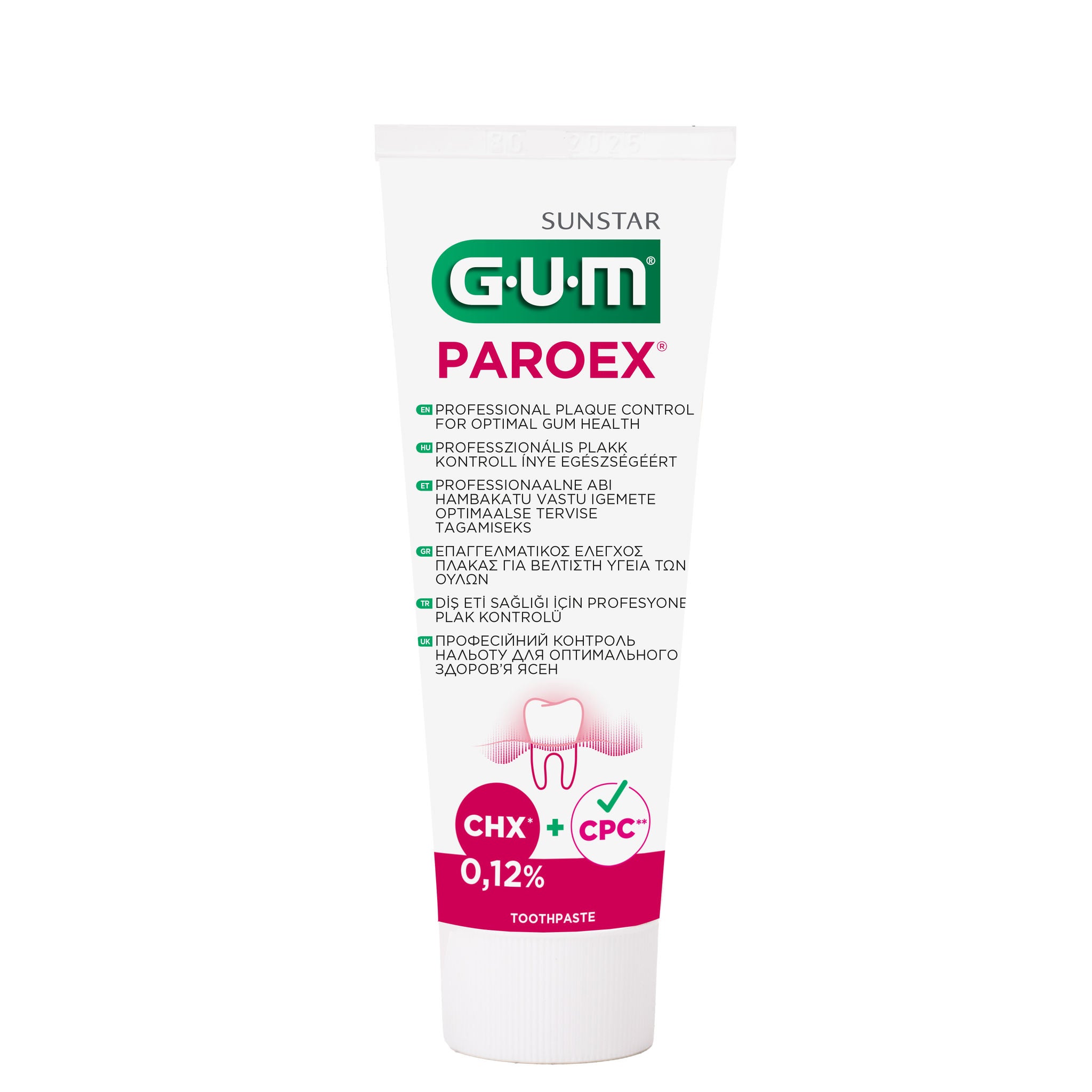 GUM® PAROEX® 0,12% CHX zobu pasta GUM® PAROEX® 0,12% CHX zobu pasta