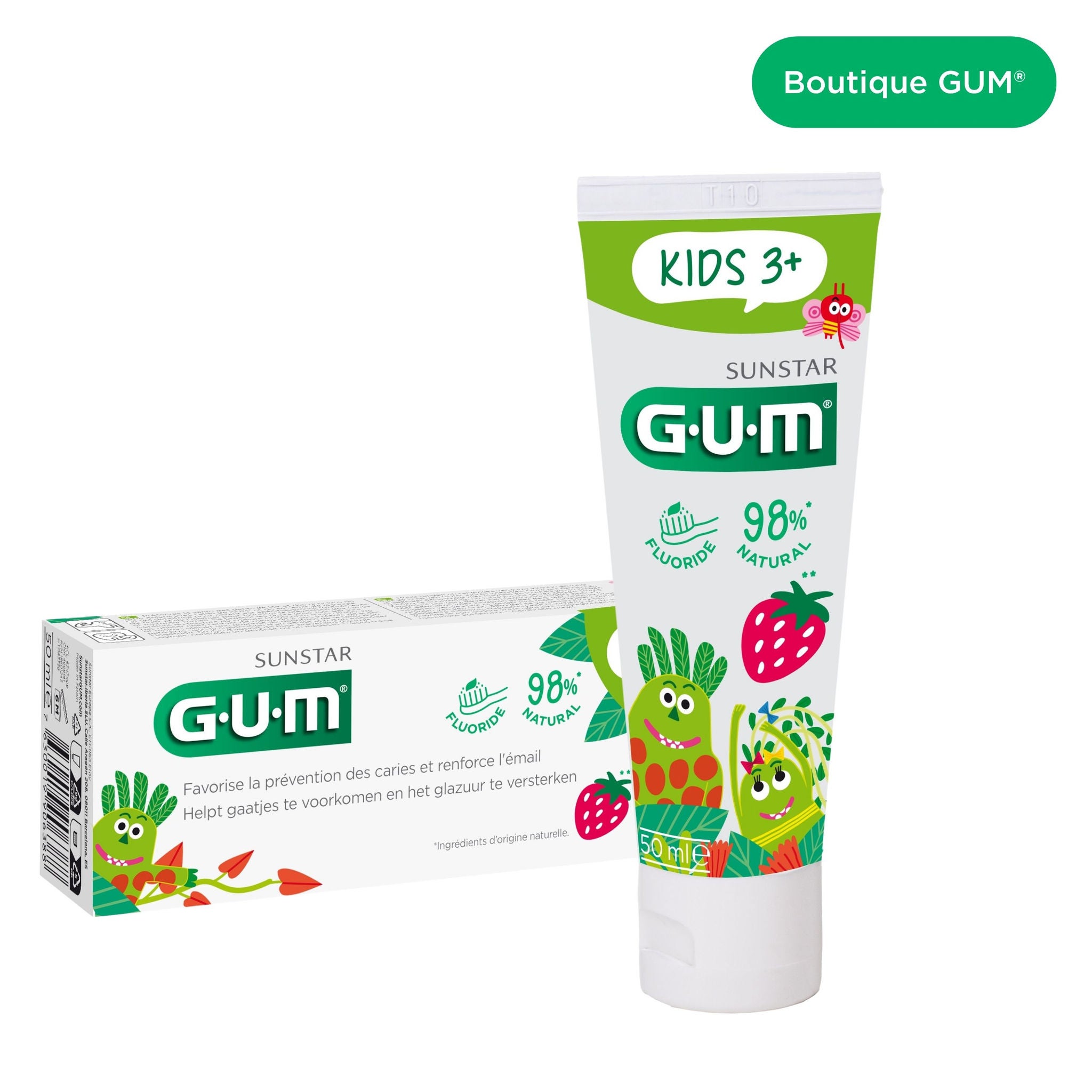 Product catalogue hub images - 3000DFNLPL1-FR-NL-GUM-KIDS-TOOTHPASTE-hero-image