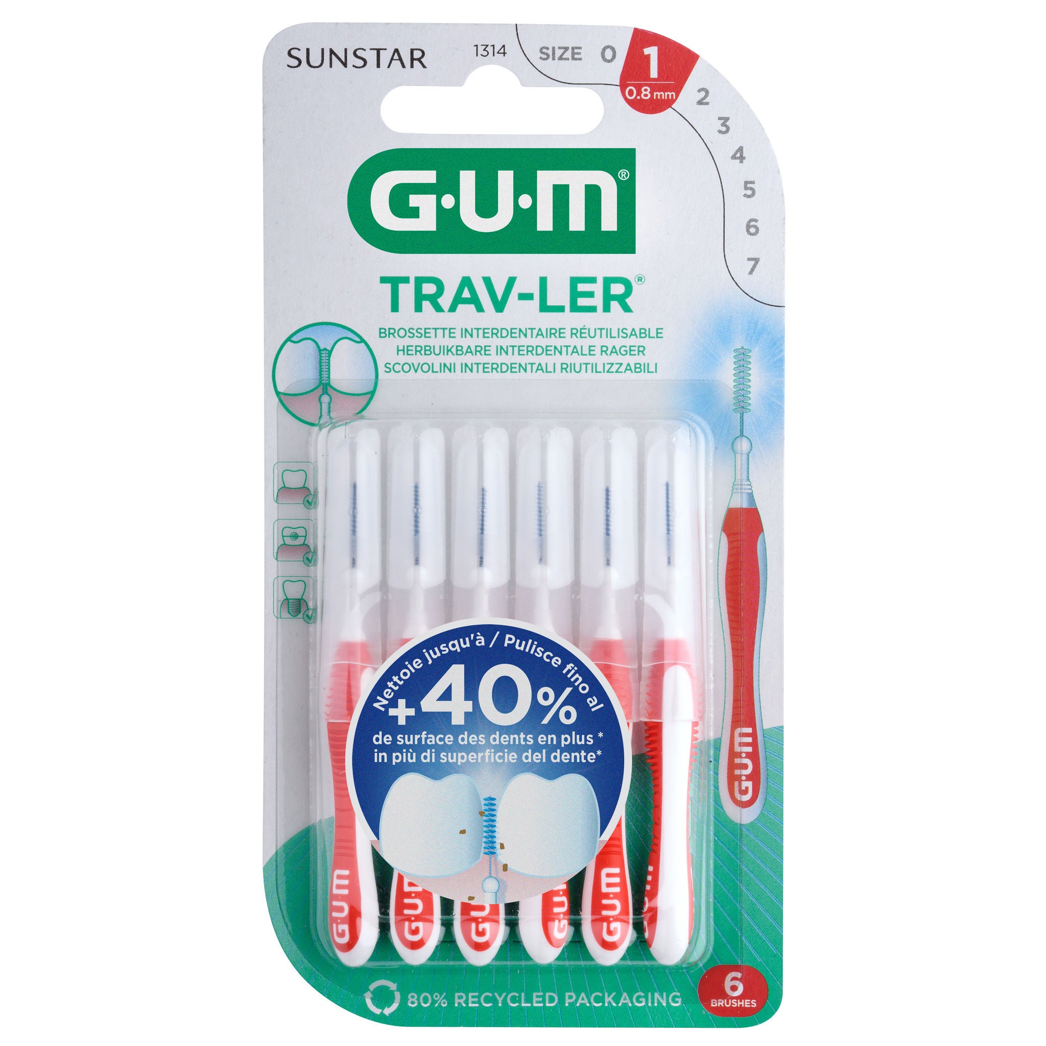 Brossette interdentaire GUM-LER