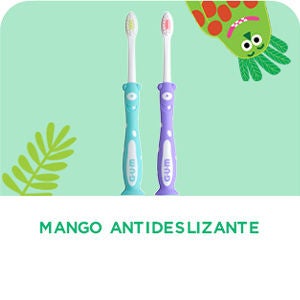 2 cepillos de dientes GUM BABY y un compañero de la jungla