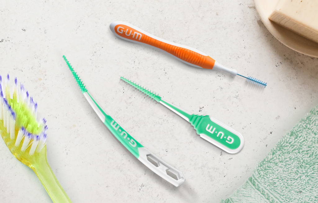 Brosses à dents cure-dents ''Interdentaire plus'' - Wit / Jaune - Plastique  - Taille