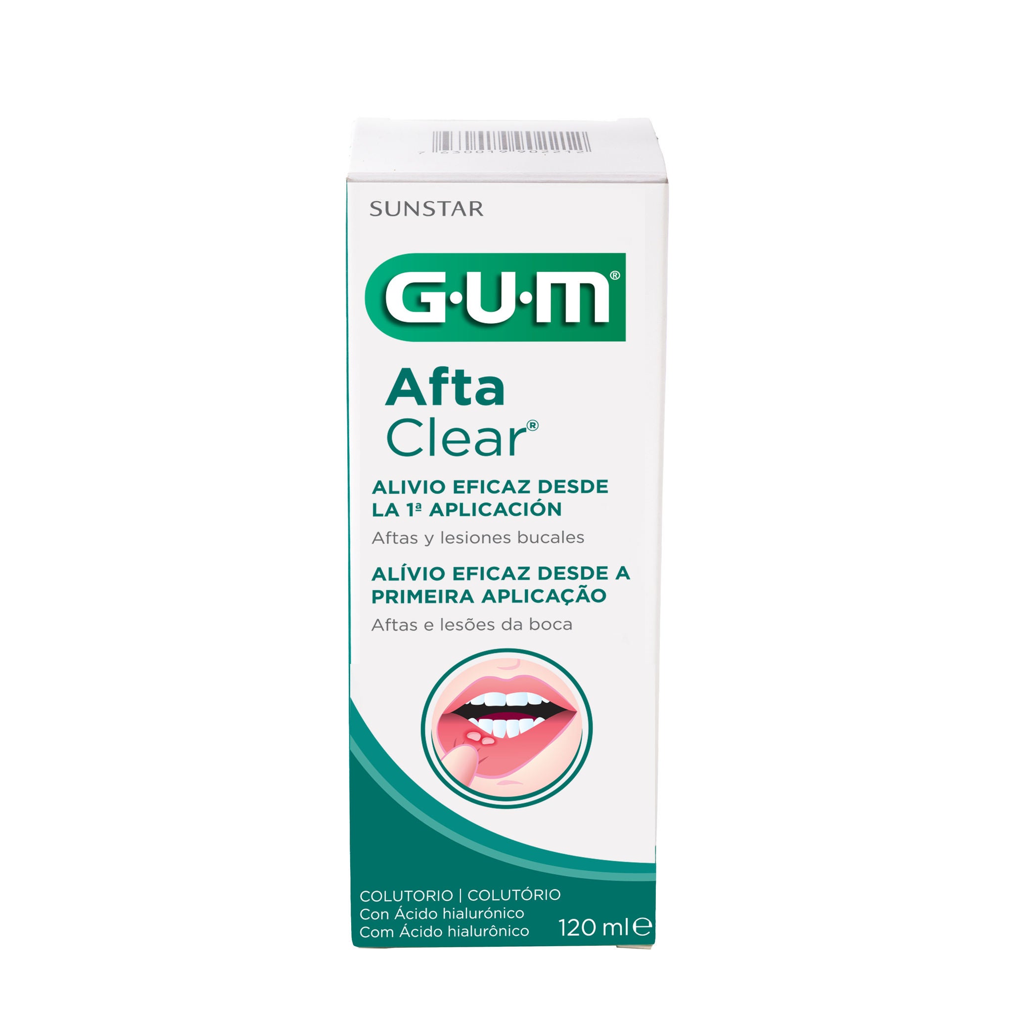 GUM AftaClear Mouthrinse 120ml for Oral Relief