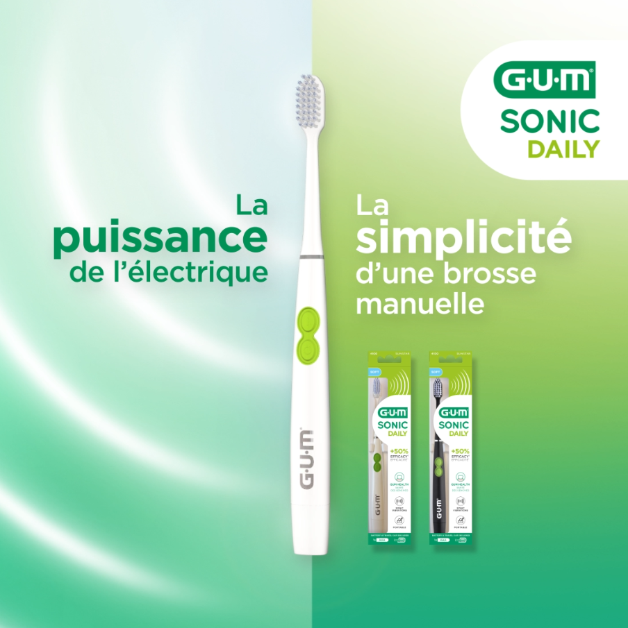 GUM SONIC DAILY brosse à dents électrique
