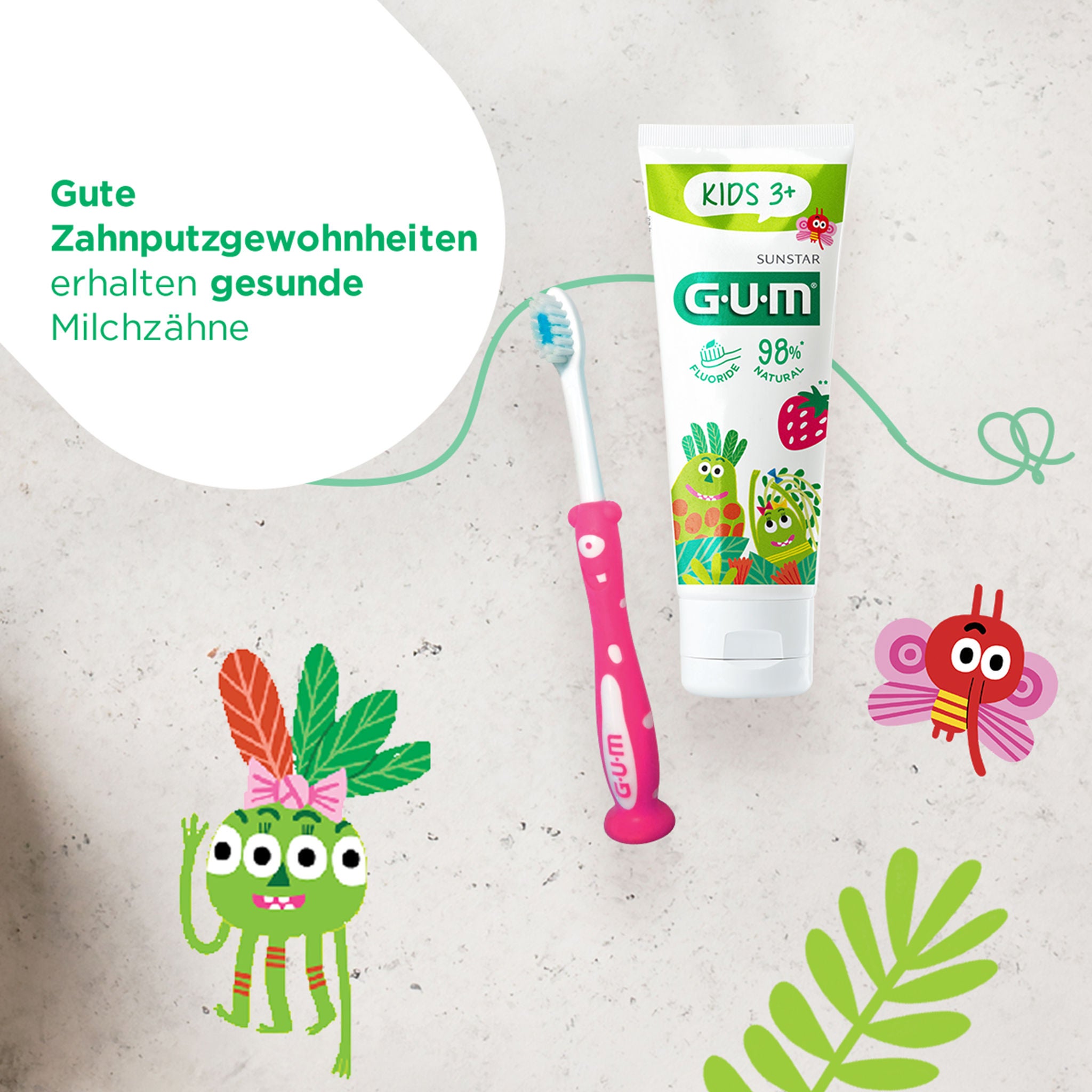 Gute Zahnputzgewohnheiten erhalten gesunde Milchzähne 