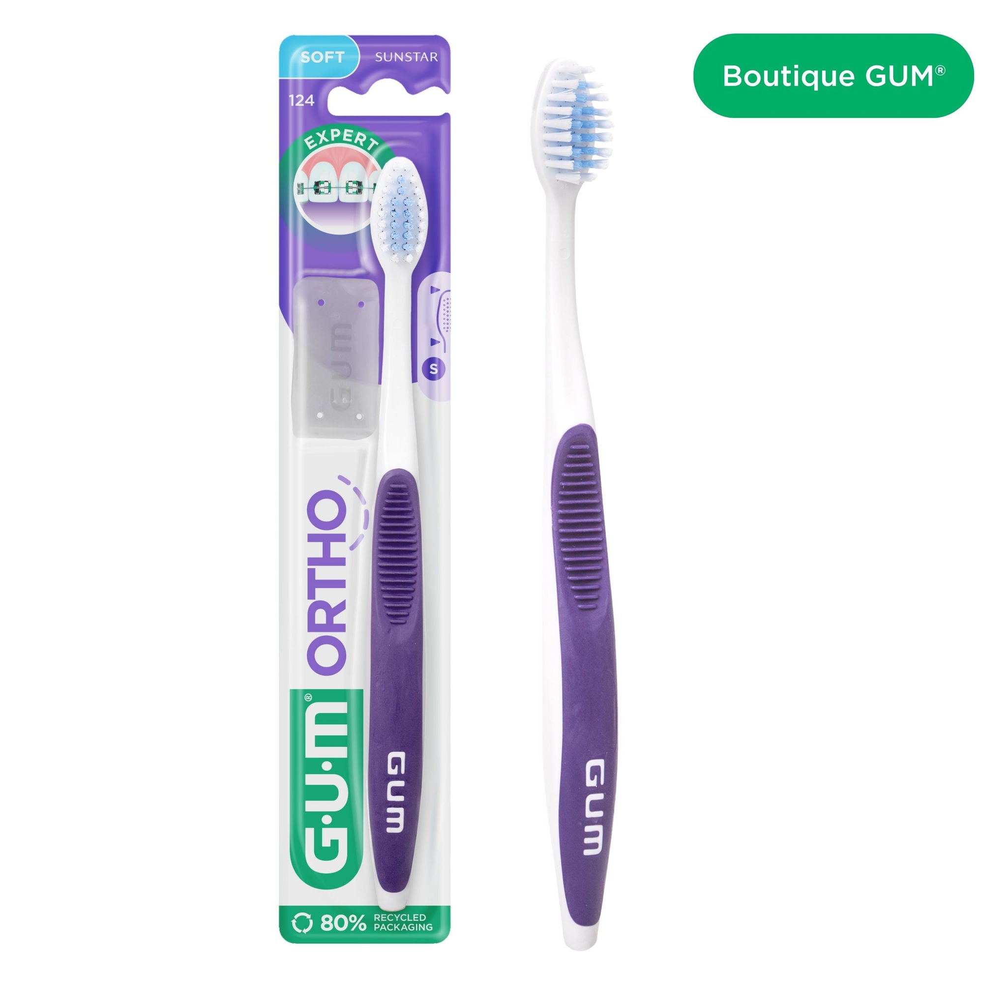 Product catalogue hub images - 124BTM-GUM-ORTHO-TOOTHBRUSH-VIOLET-hero-image