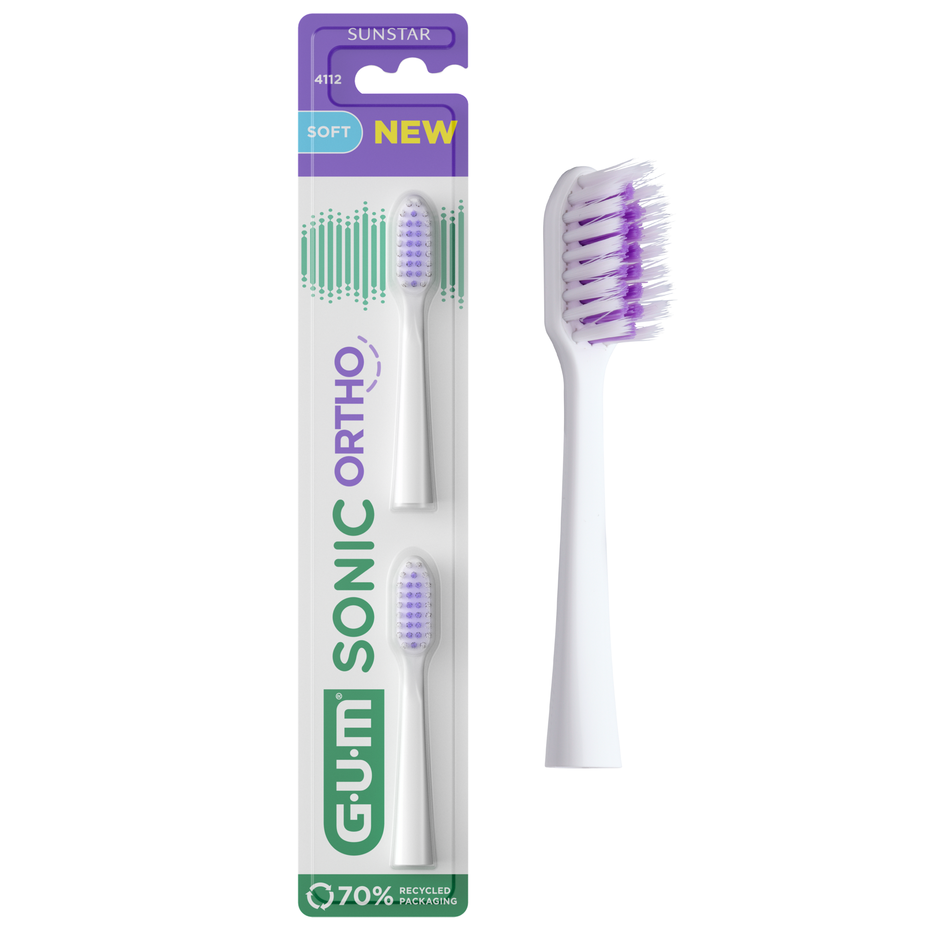 PDP carousel imagery (hero PDP) - 4112BTM-GUM-SONIC-ORTHO-TOOTHBRUSH-REFILL-hero-DTC