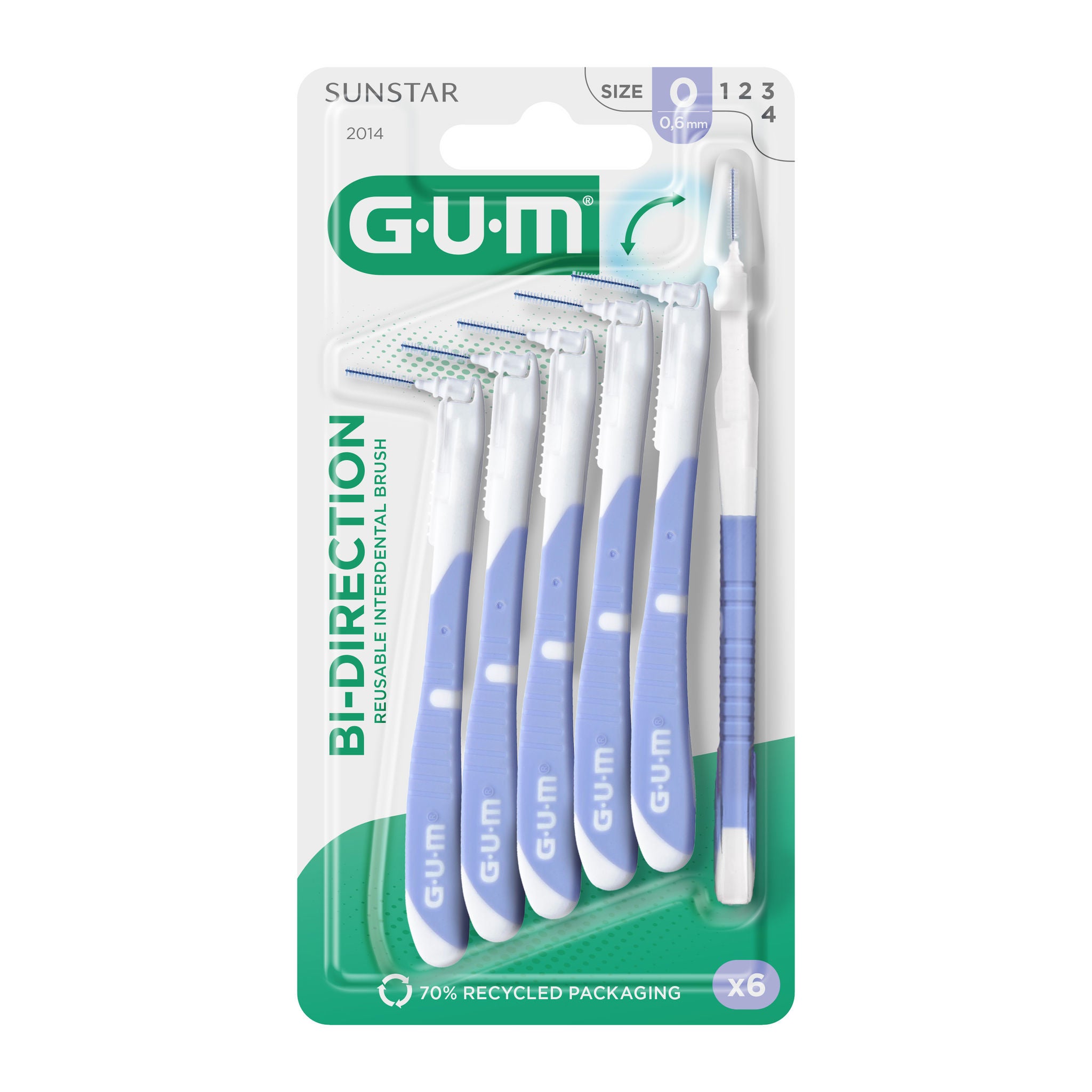 Scovolino interdentale GUM® BI-DIRECTION 