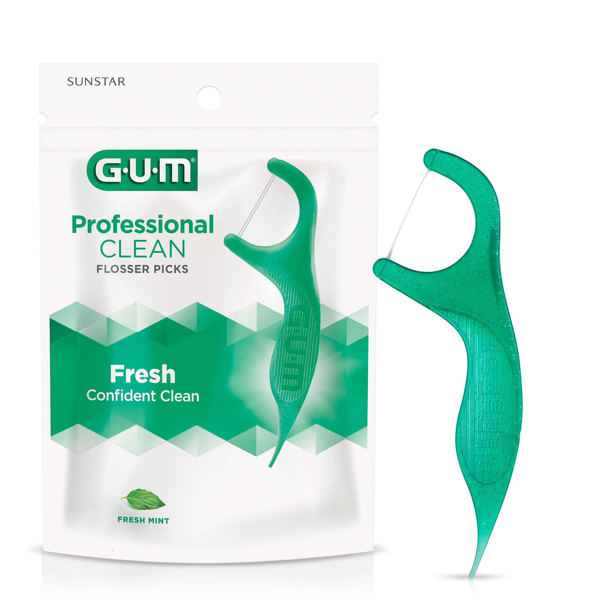 GUM Professional Clean Flosser Picks