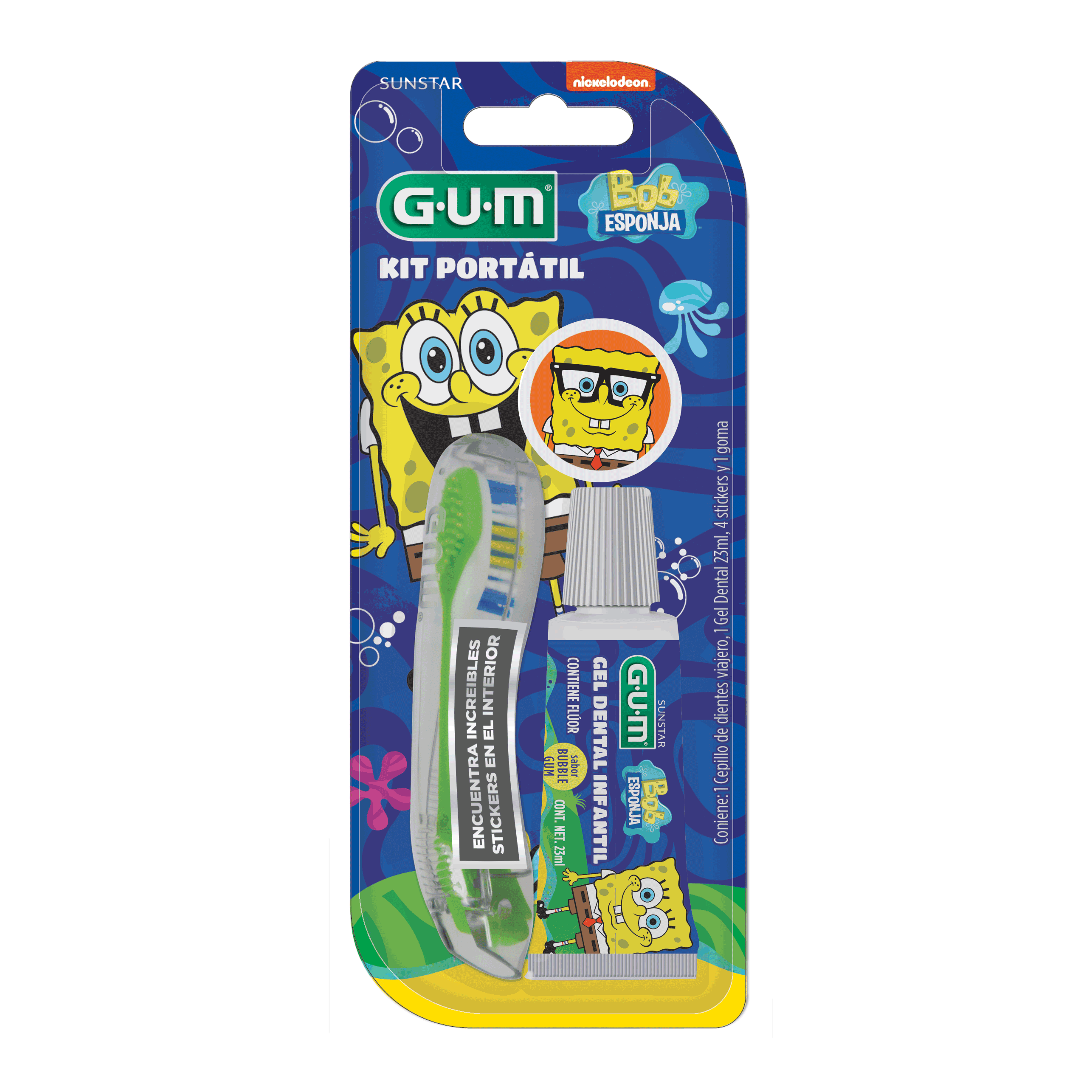 GUM BOB ESPONJA Kit de Viaje