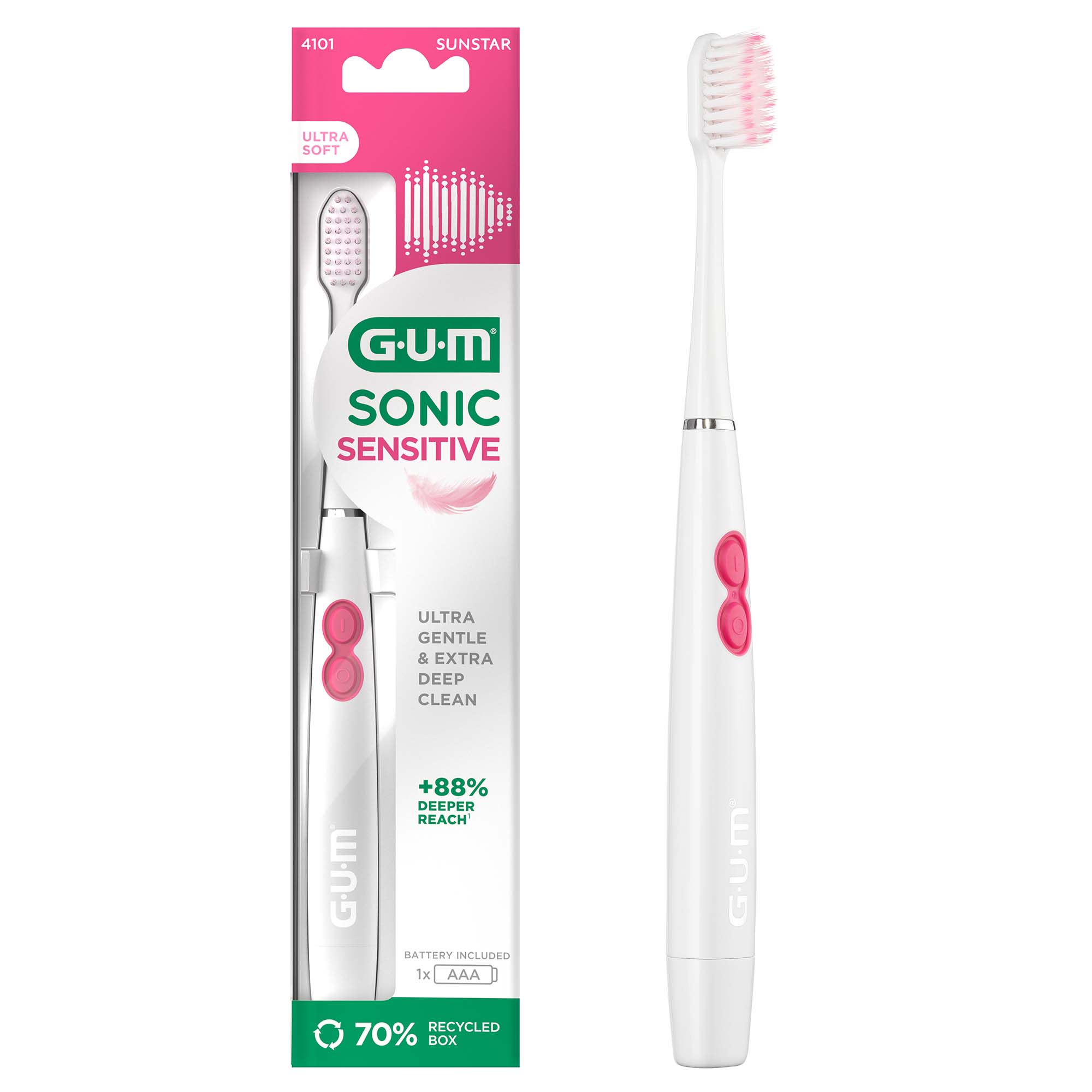GUM Sonic Sensitive Toothbrush - Ultra Soft