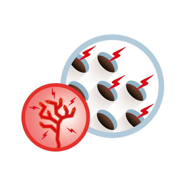 Sharp pain detail icon