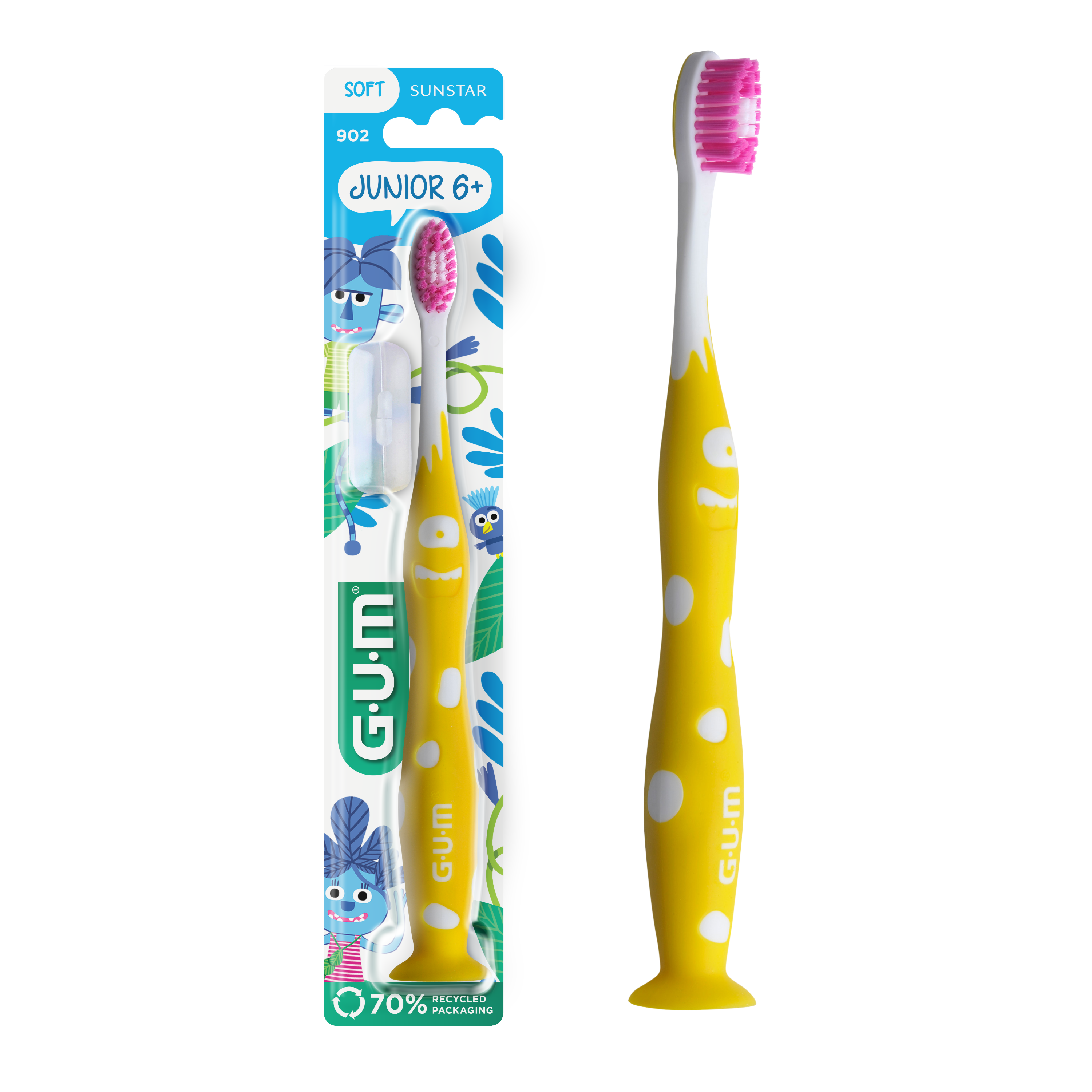 PDP carousel imagery (hero PDP) - 902M2-GUM-JUNIOR-TOOTHBRUSH-YELLOW-hero-DTC